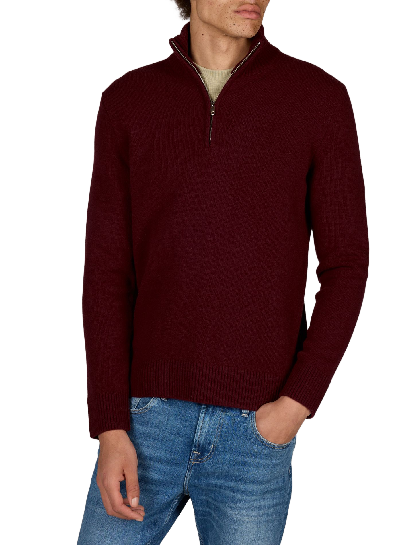 Knit Gefil Sweater AU PRINTEMPS PARIS Red