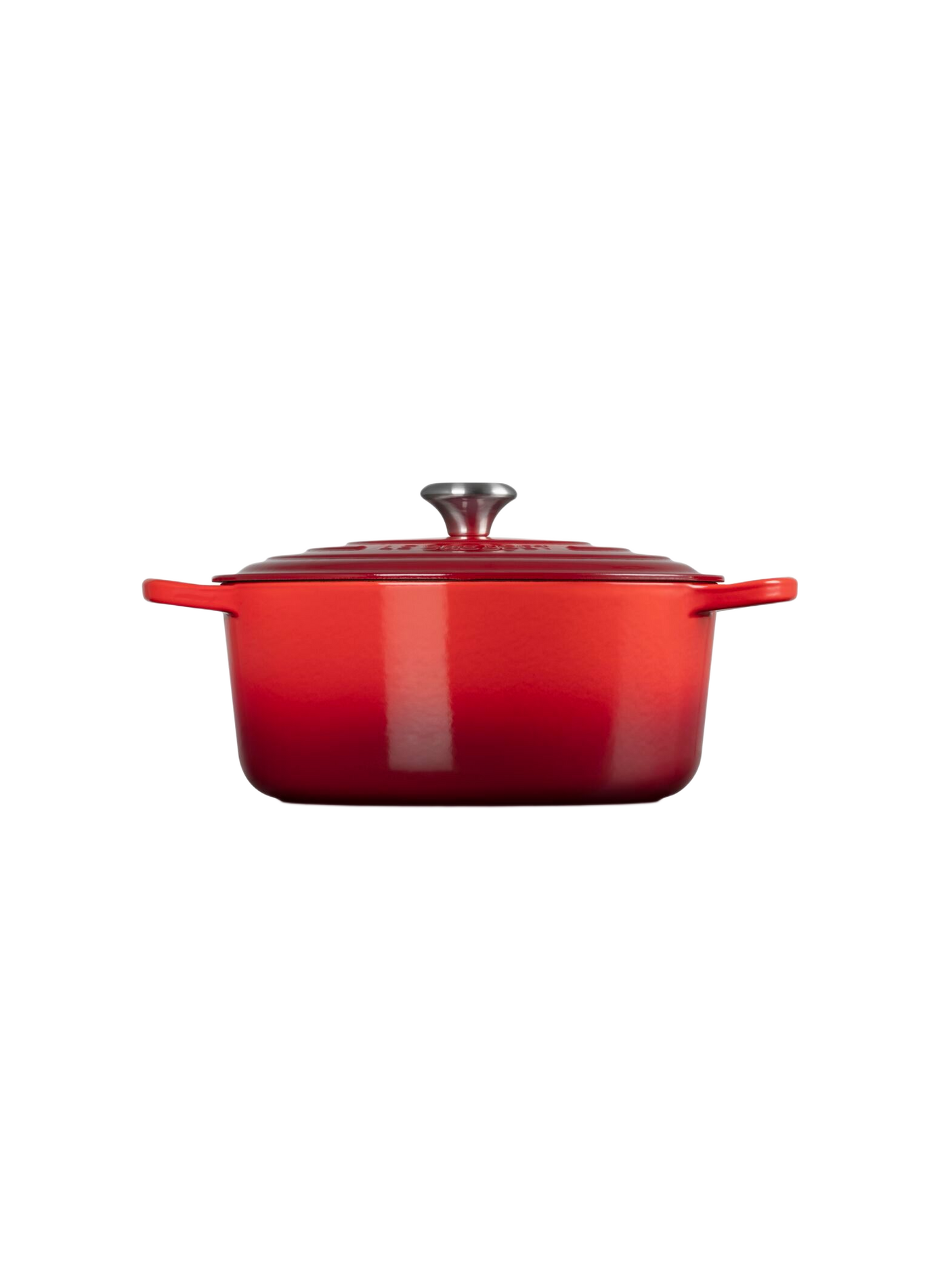 Runde emaillierte Gusseisen-Cocotte LE CREUSET Rot