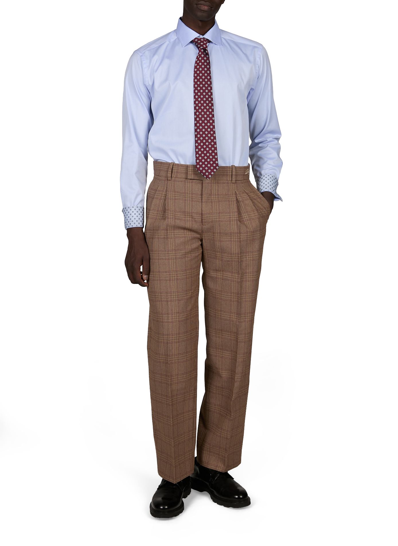 Straight classic collar shirt in cotton ETON Blue
