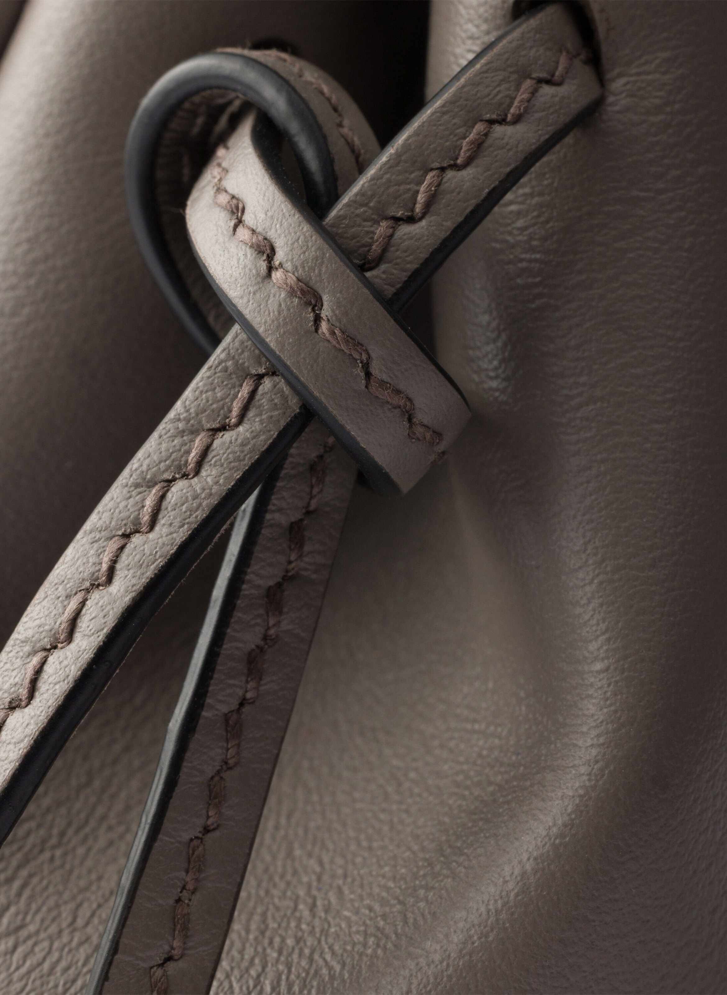 Mini sac à main prada carry en cuir PRADA Gris
