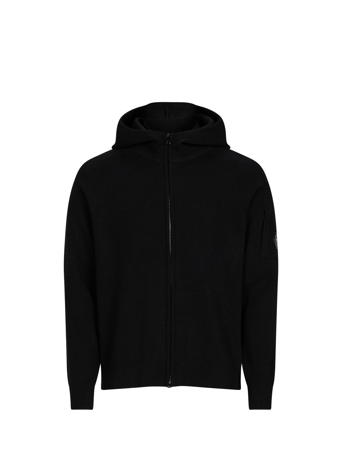 Wool blend hoodie sweatshirt CP COMPANY Black