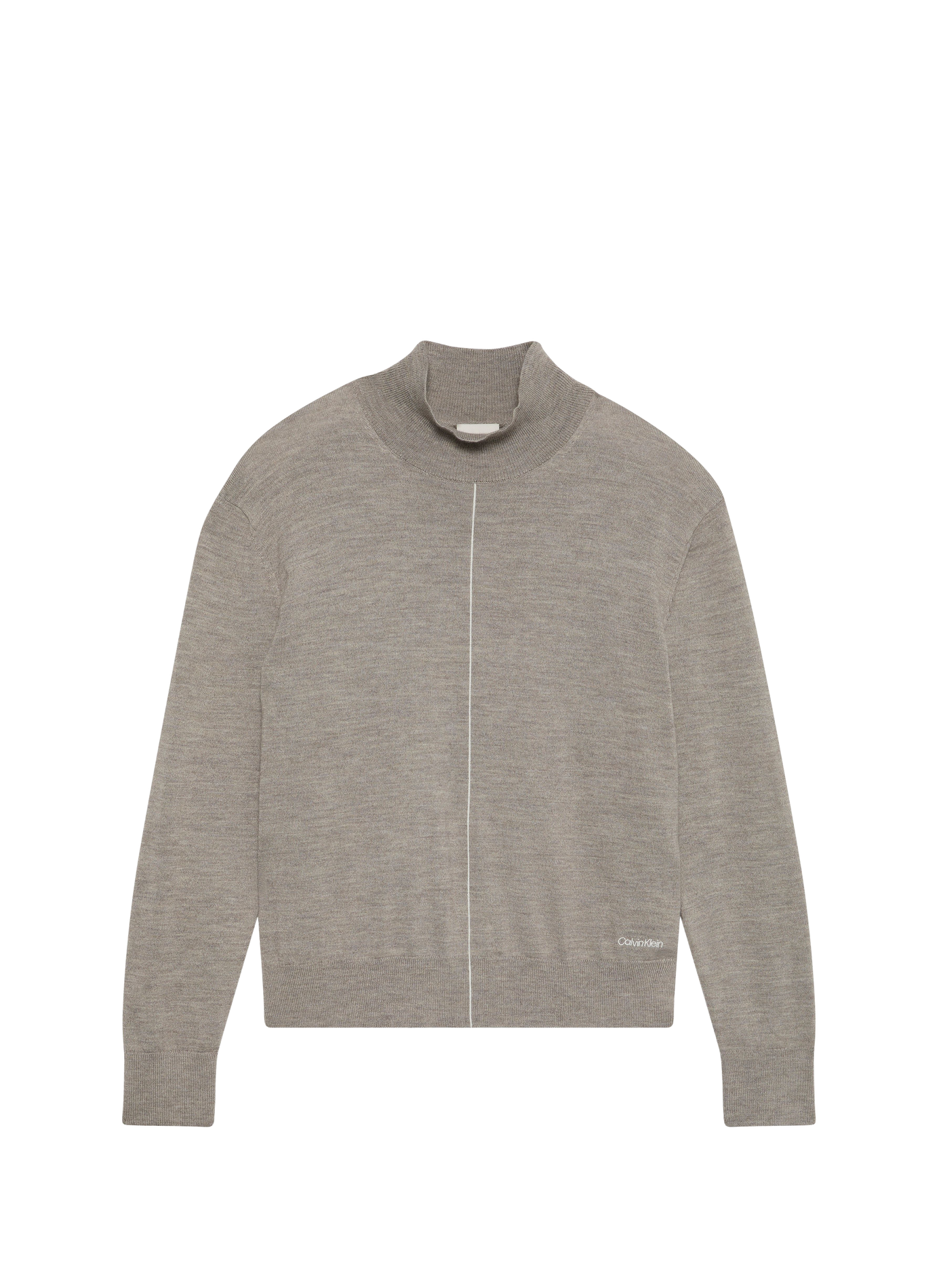 Oversize Pullover mit Stehkragen CALVIN KLEIN Beige