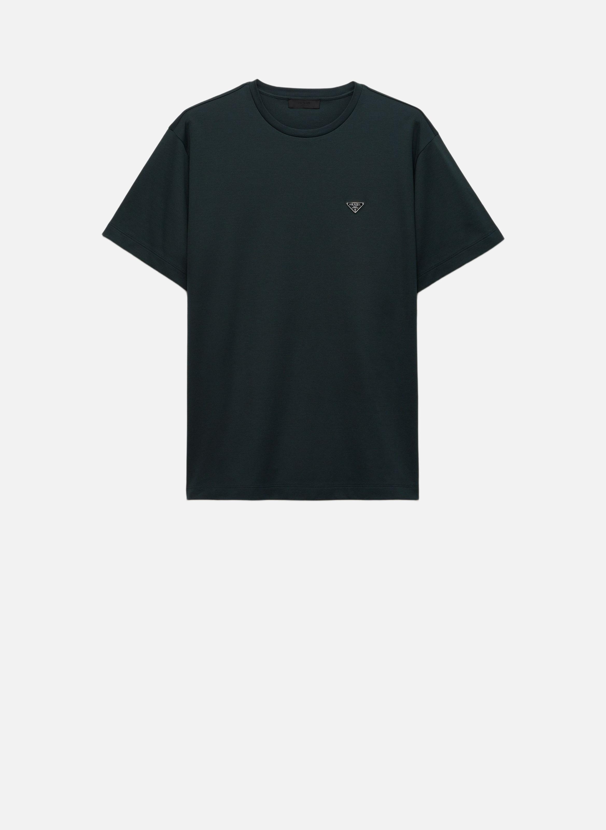 T-shirt en coton PRADA Vert