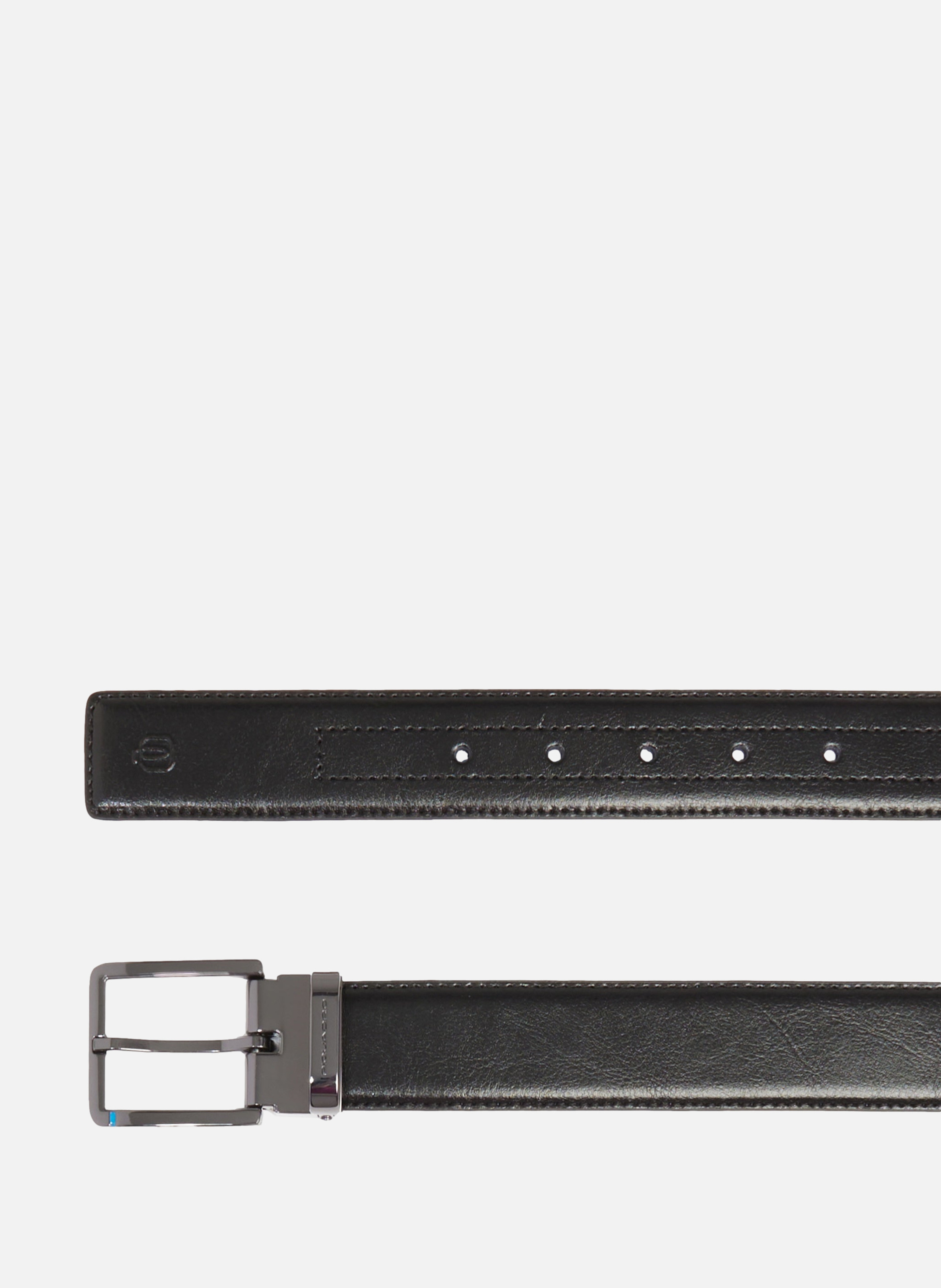Gürtel herren aus leder mit dornschliesse PIQUADRO Schwarz