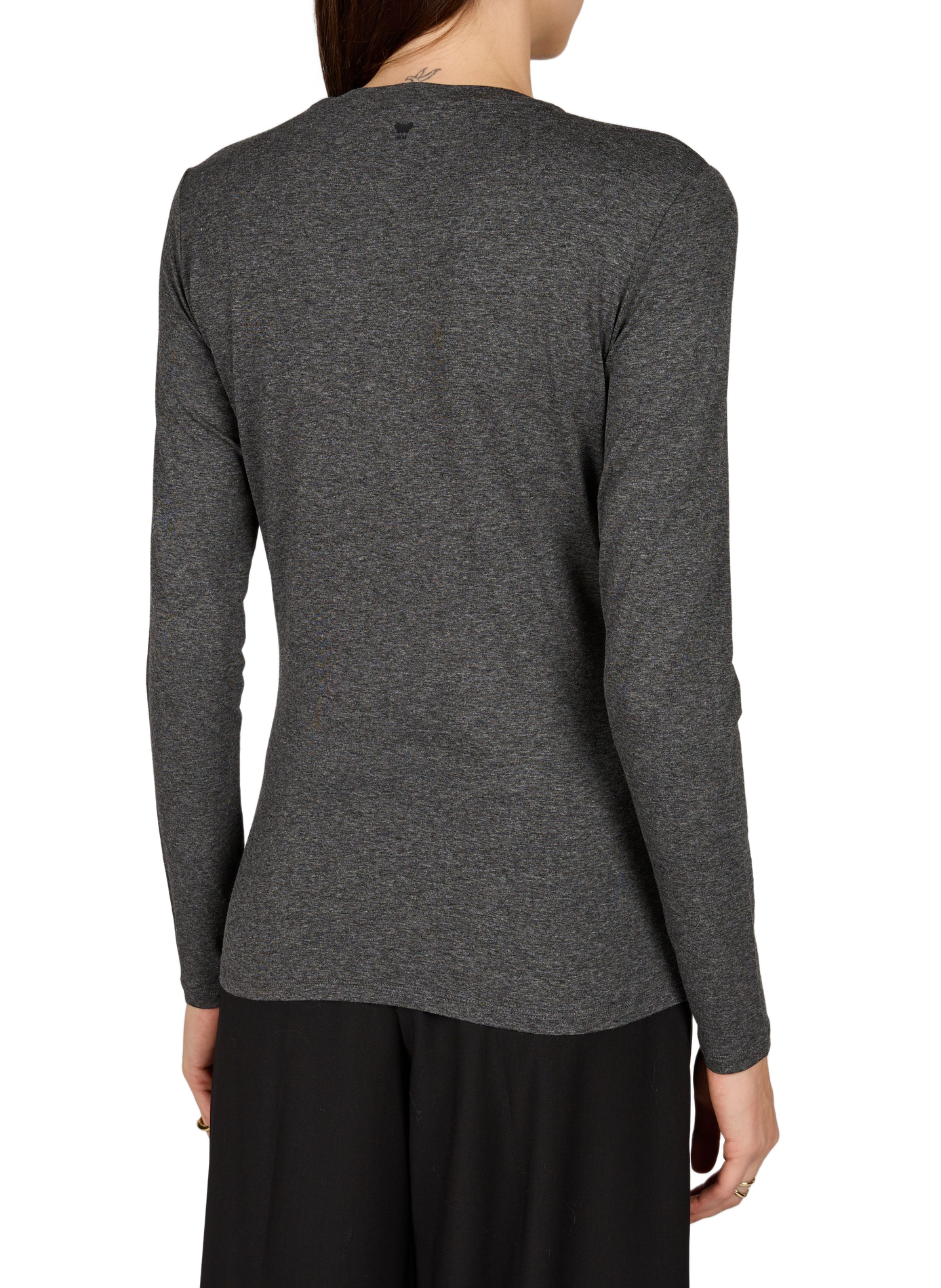 T-shirt Wkdmultie moulant col rond MAX MARA WEEK END Gris