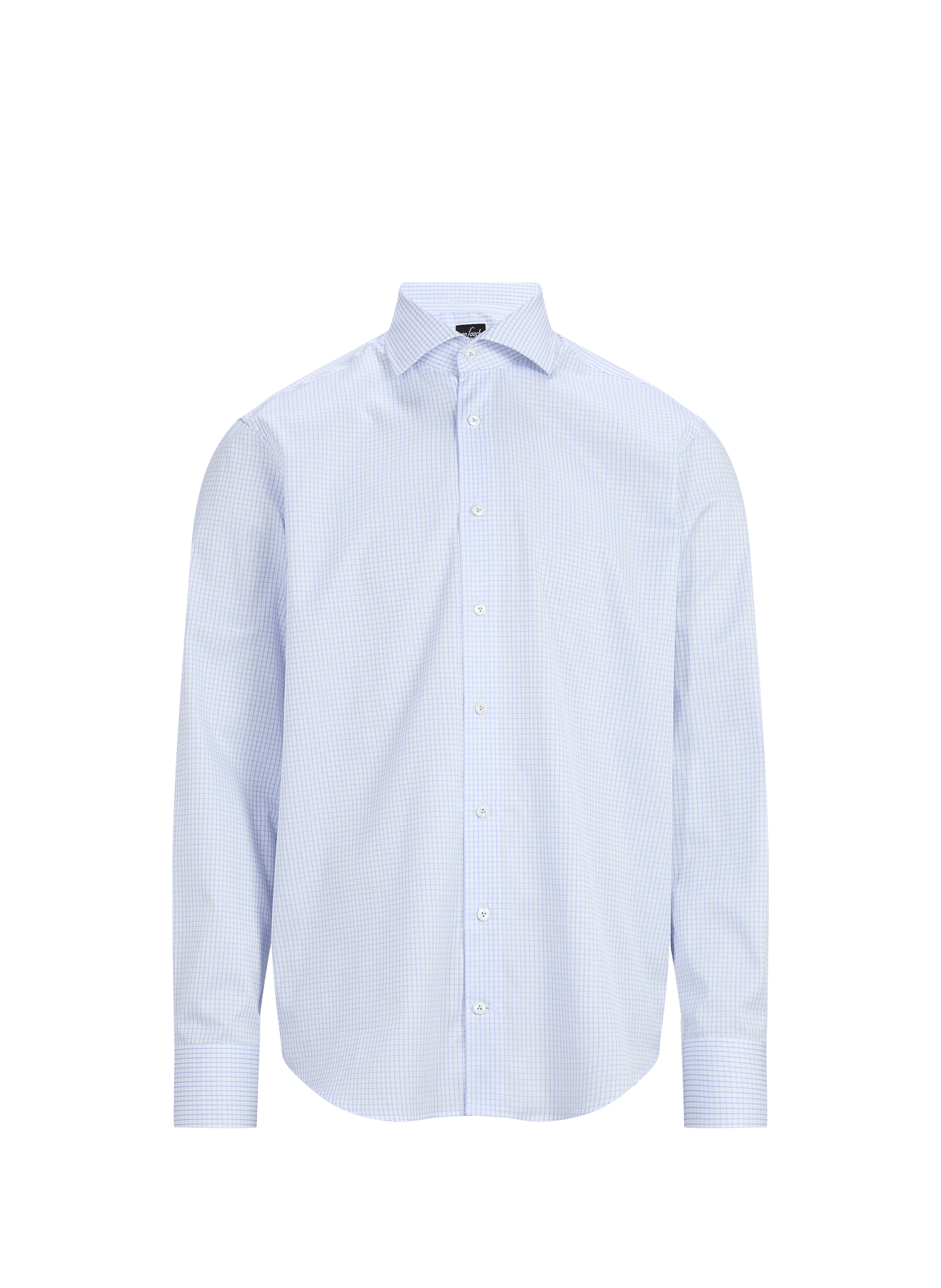 Straight cotton check shirt VAN LAACK Brown