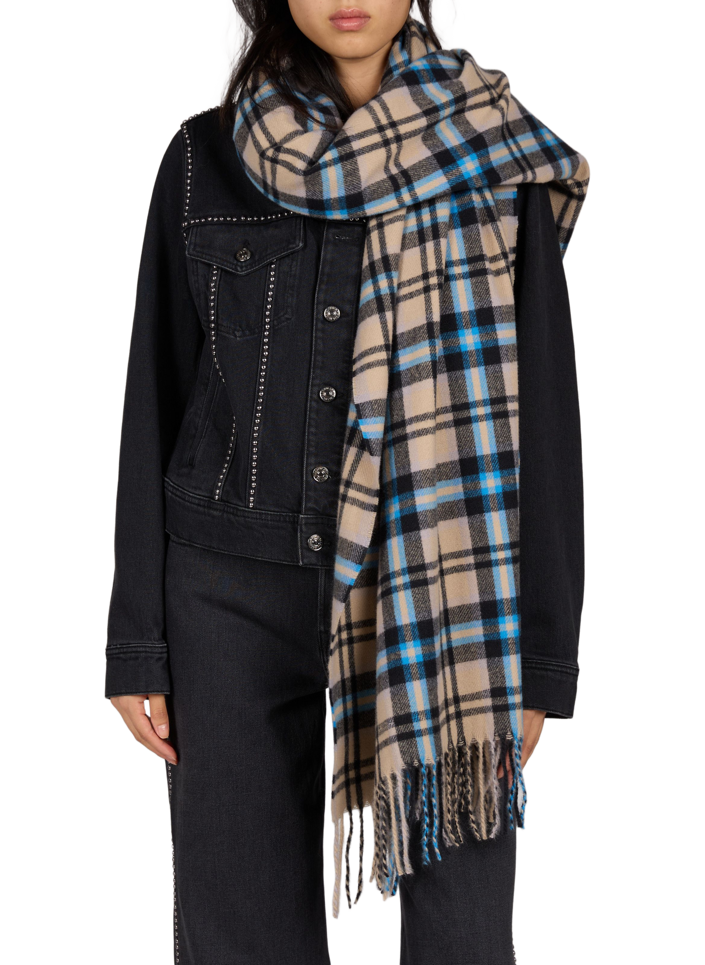 Check scarf  AU PRINTEMPS PARIS Multicolour