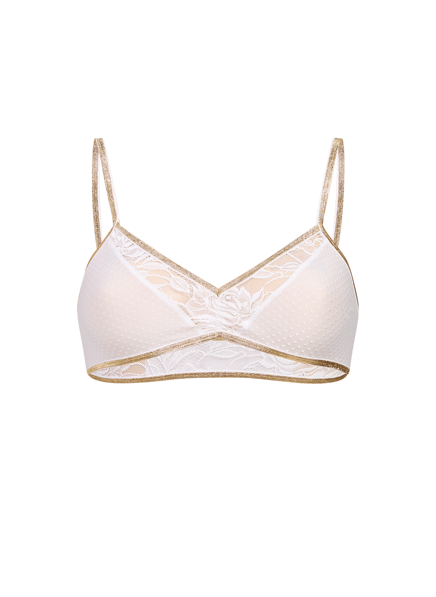 Triangel-BH aus Jacquard LA NOUVELLE Beige