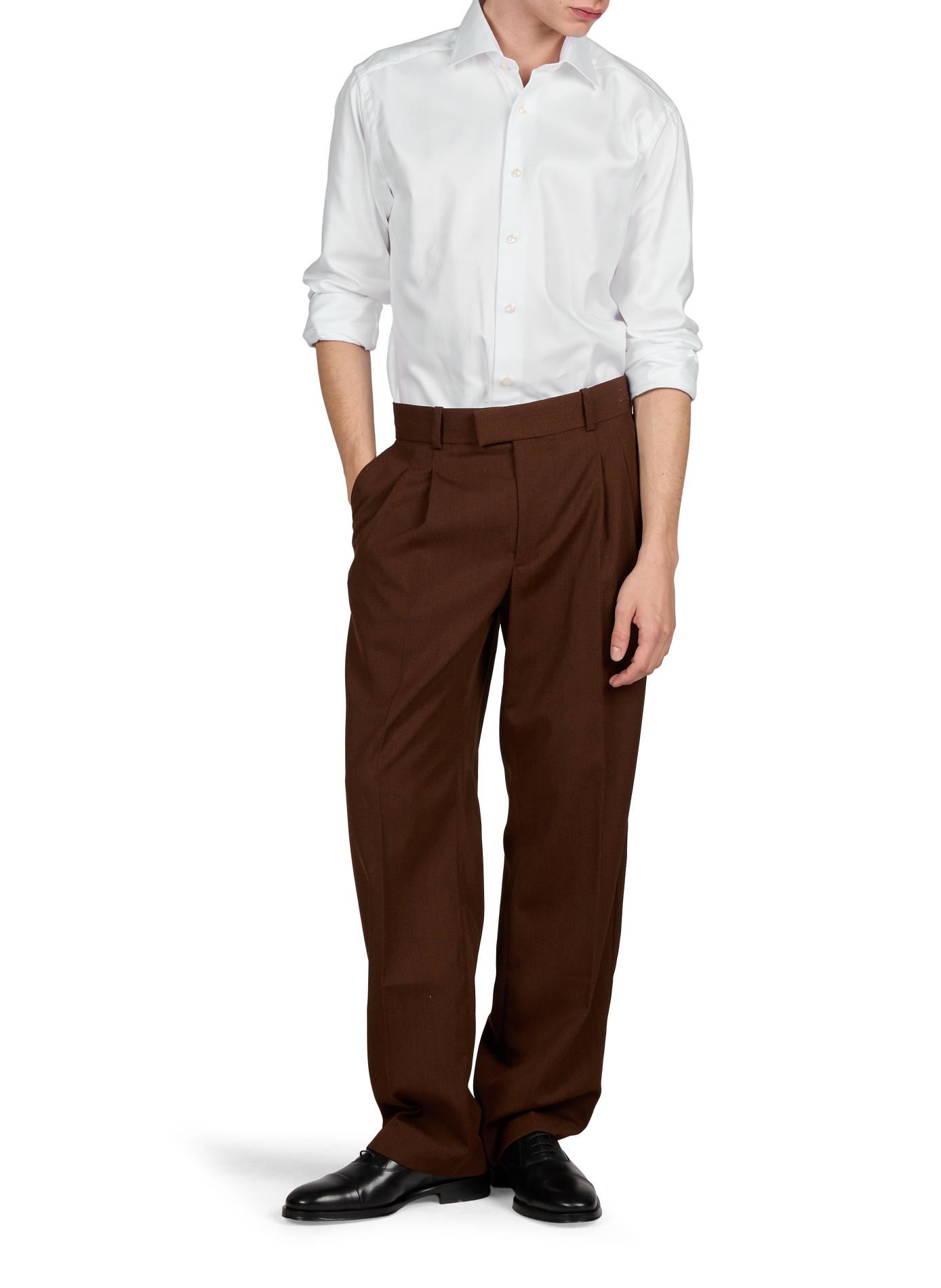 Slim-fit cotton shirt ETON White