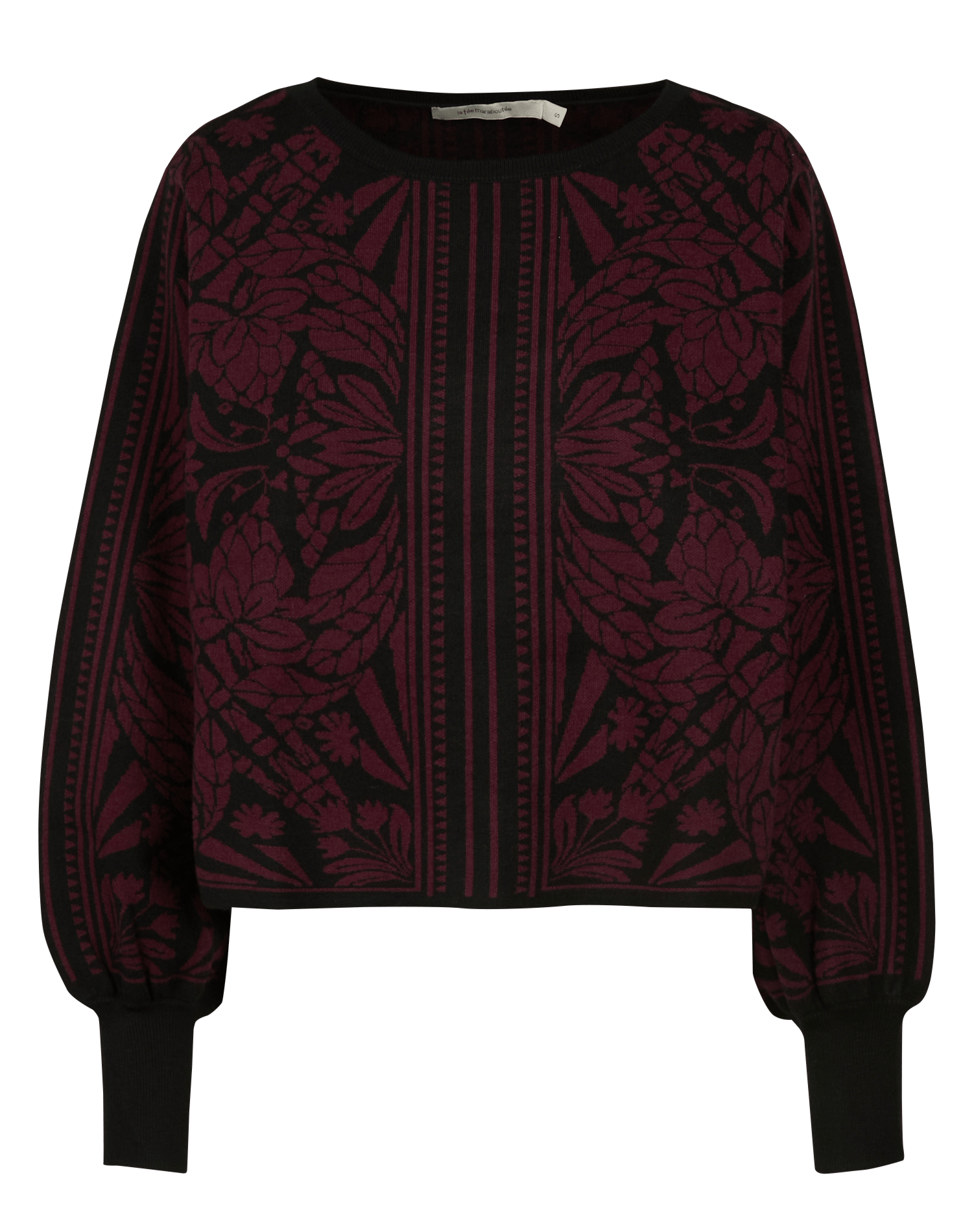 Oversized trui met print LA FEE MARABOUTEE Veelkleurig