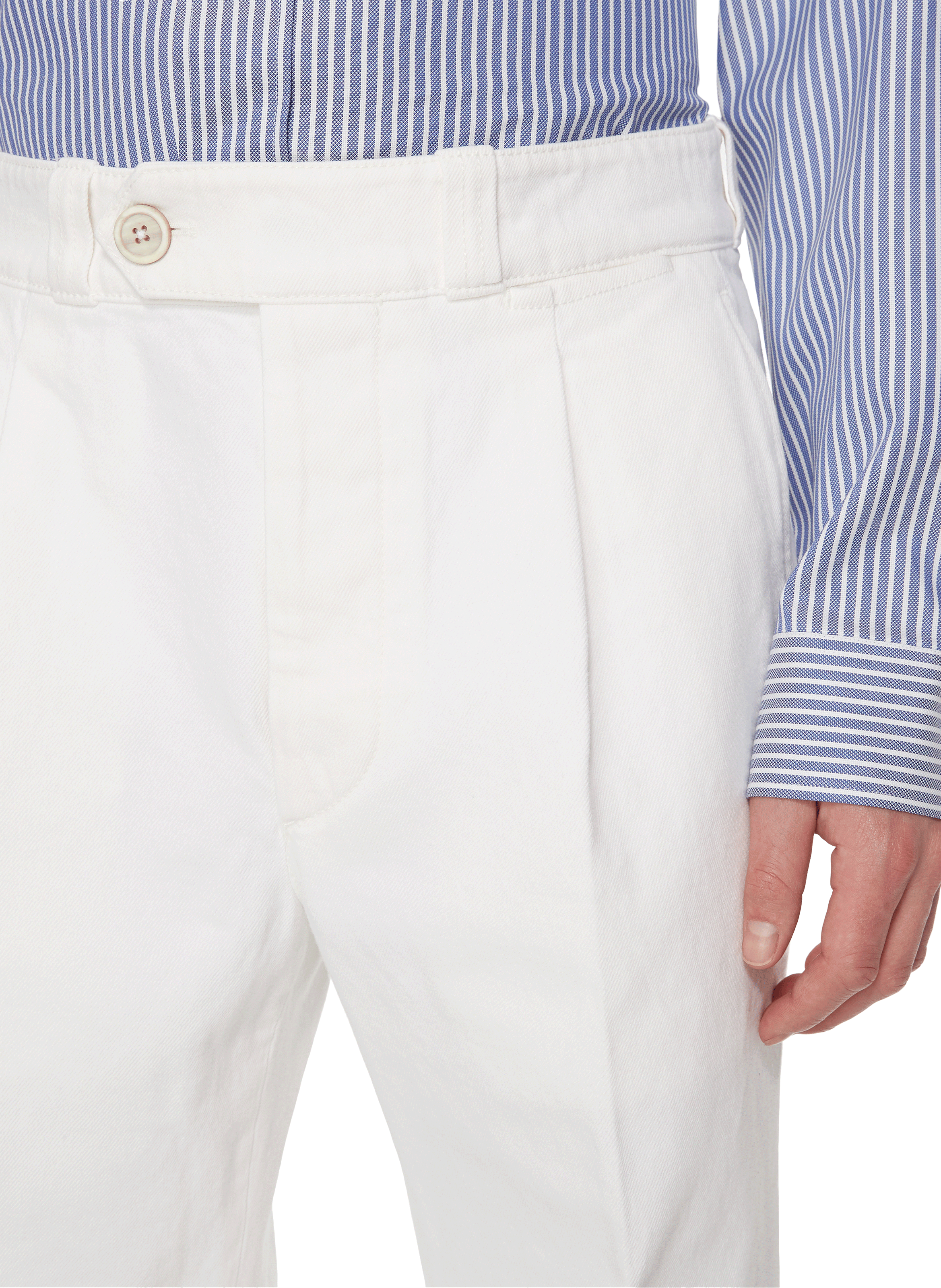 Denim Trousers  PRADA White