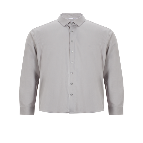 Calvin Klein Cotton Shirt In Grey