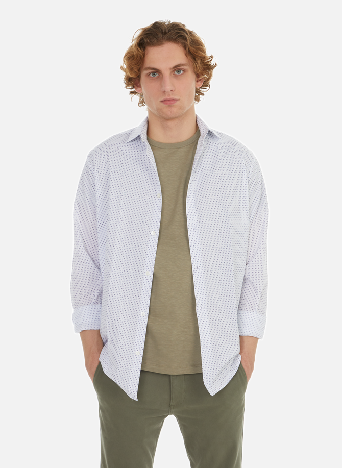Button Down long-sleeve cotton Shirt AU PRINTEMPS PARIS