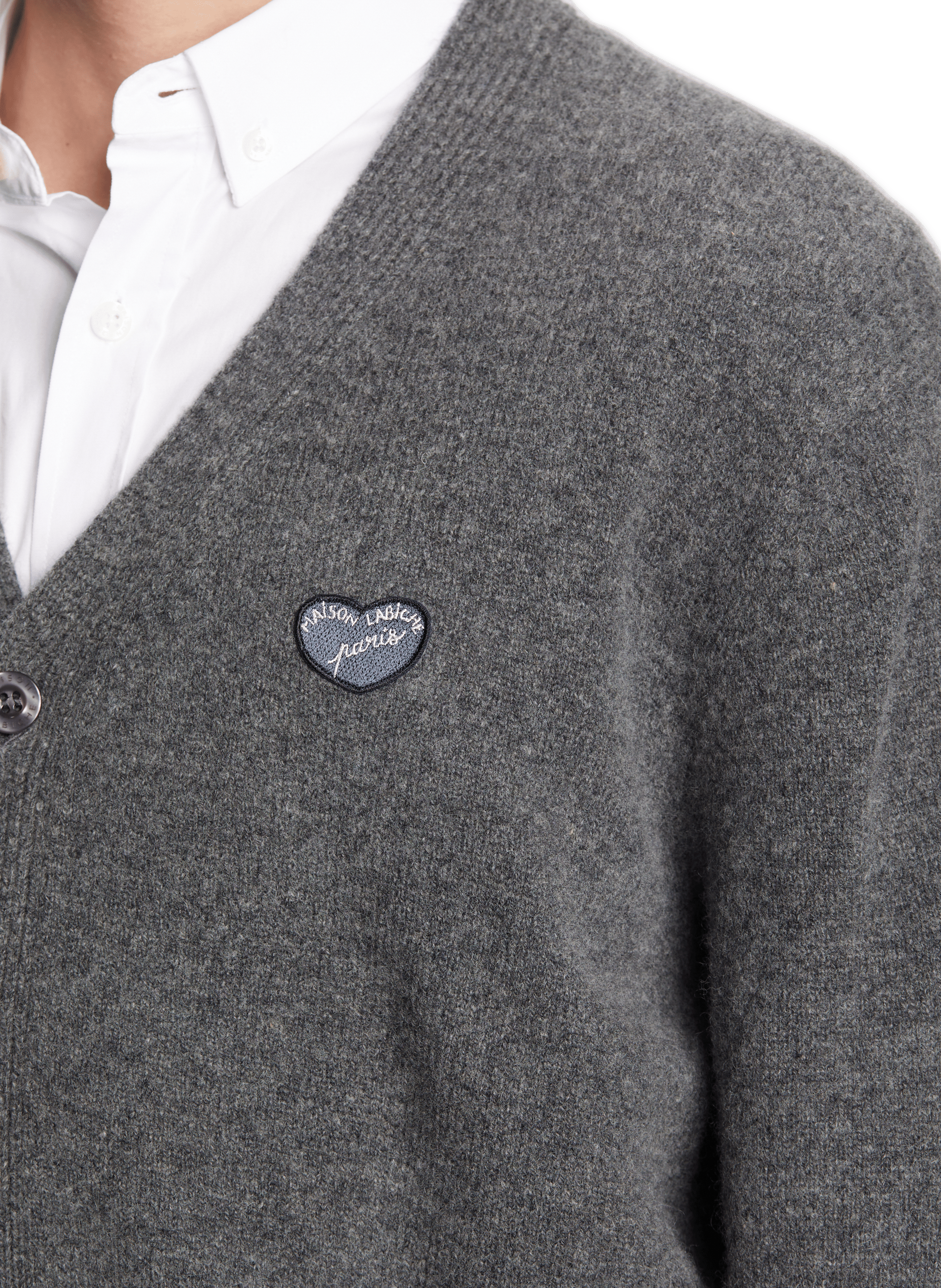 Cardigan en laine vierge  MAISON LABICHE Gris