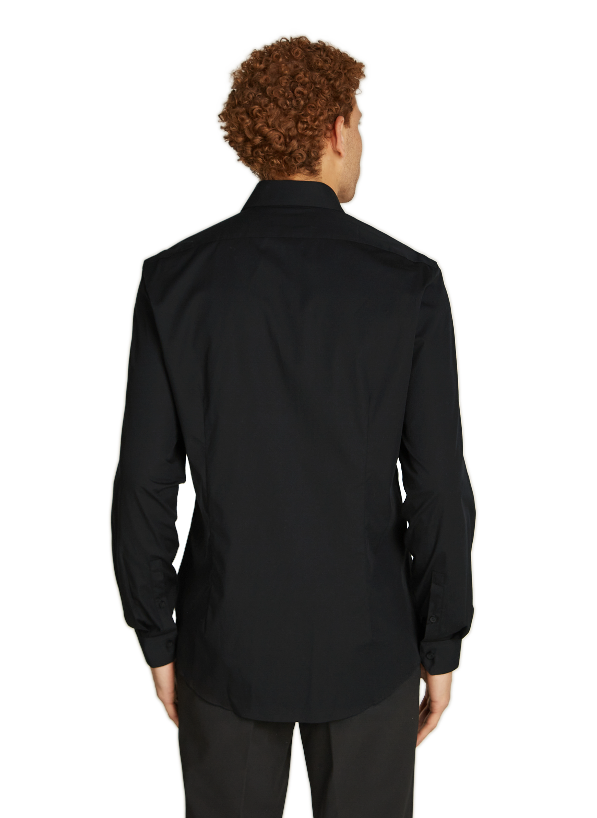 Chemise coupe regular en coton CALVIN KLEIN Noir