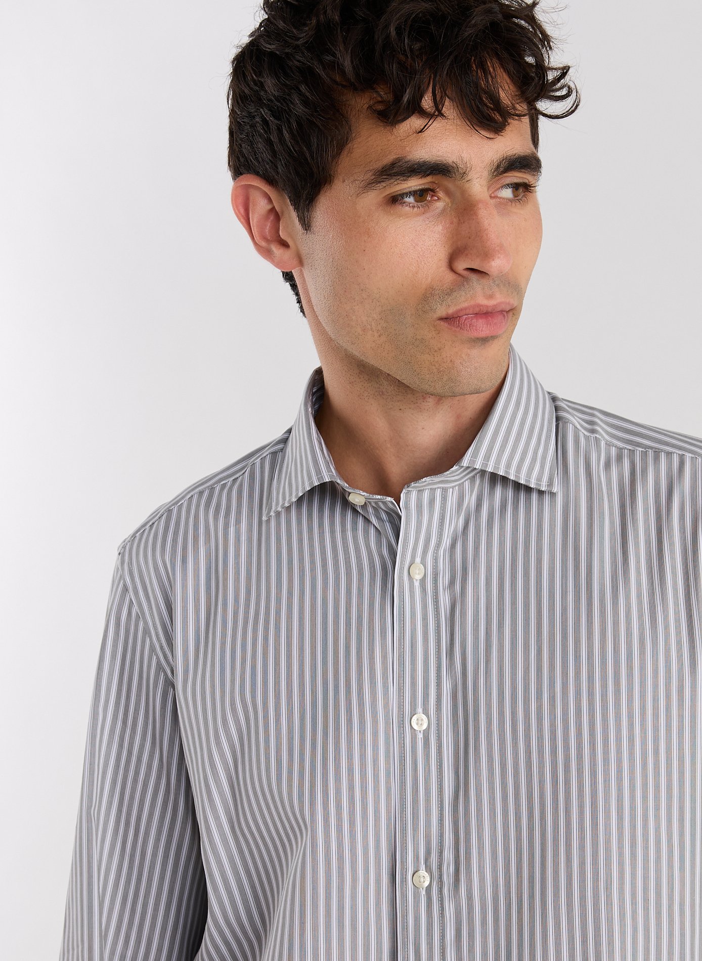 Linen shirt FACONNABLE Khaki