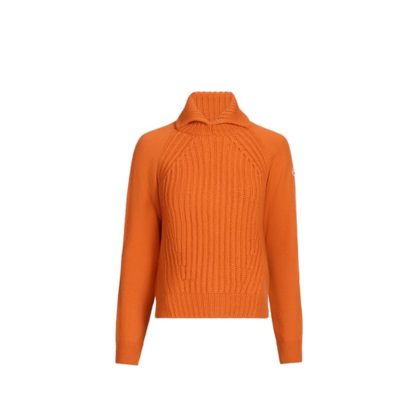 Pull à col montant en laine et cachemire