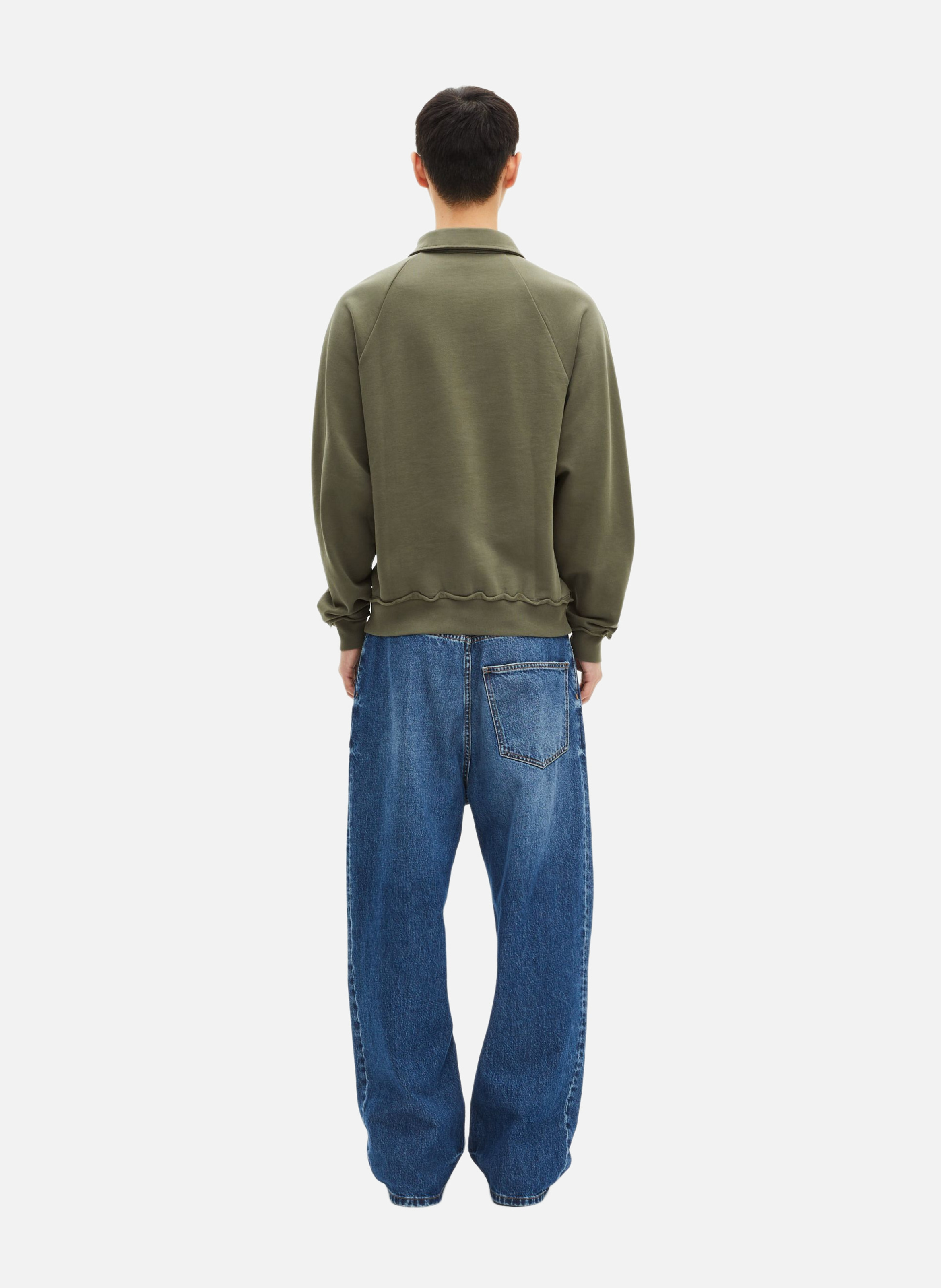 Sweatshirt col polo THE KOOPLES Vert