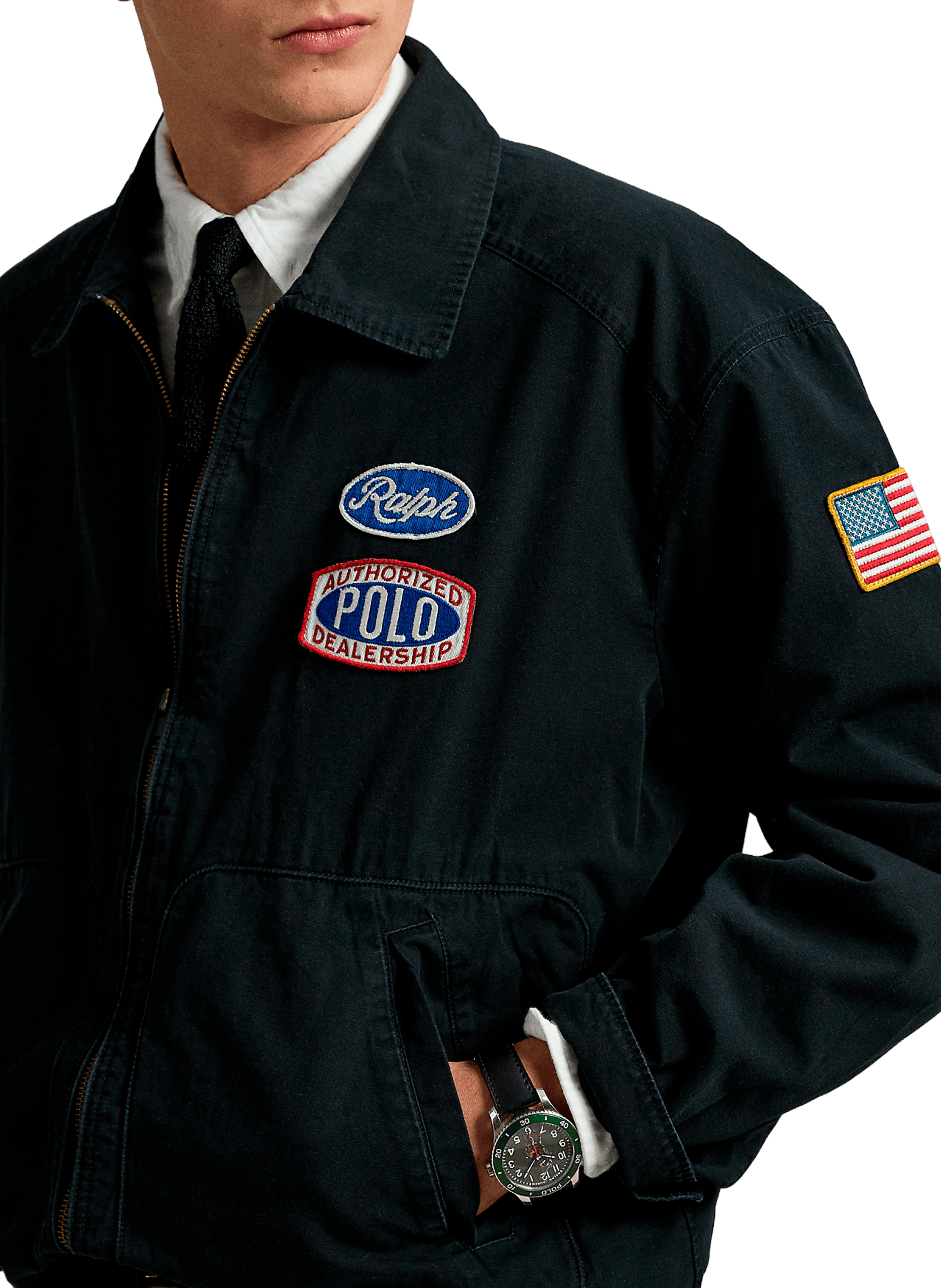 Blouson en coton POLO RALPH LAUREN Noir