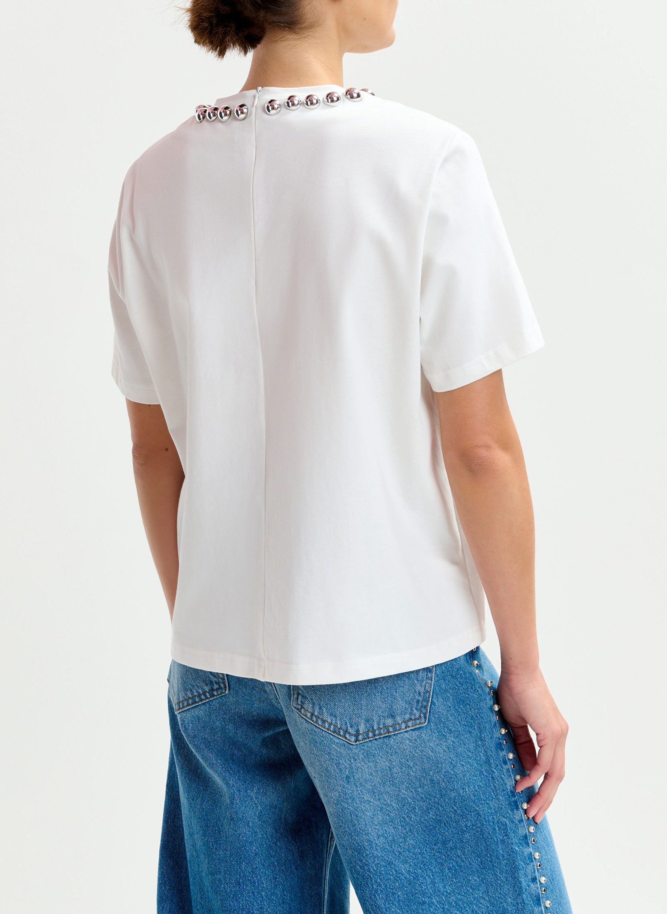 Top droit en coton Intenso ESSENTIEL ANTWERP Blanc