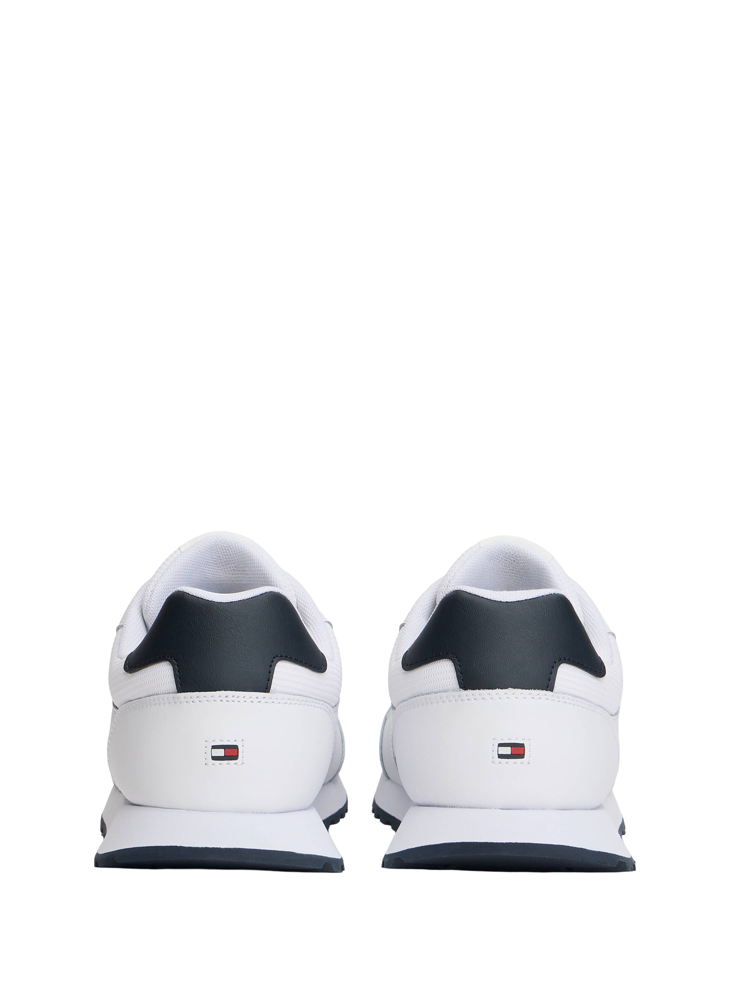 Iconic leather chunky sneakers TOMMY HILFIGER White