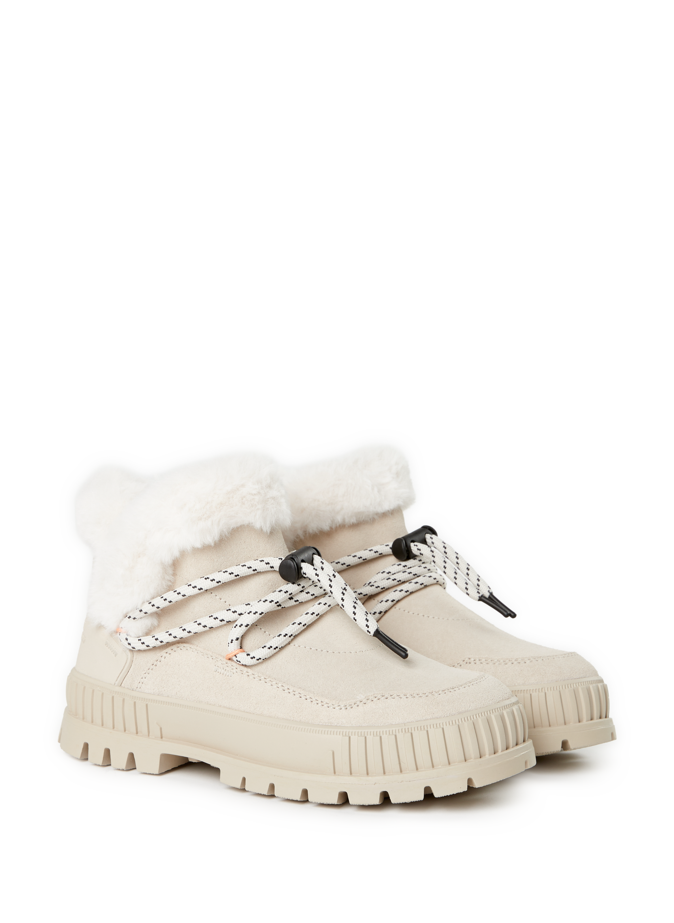 Lined leather boots PALLADIUM Beige