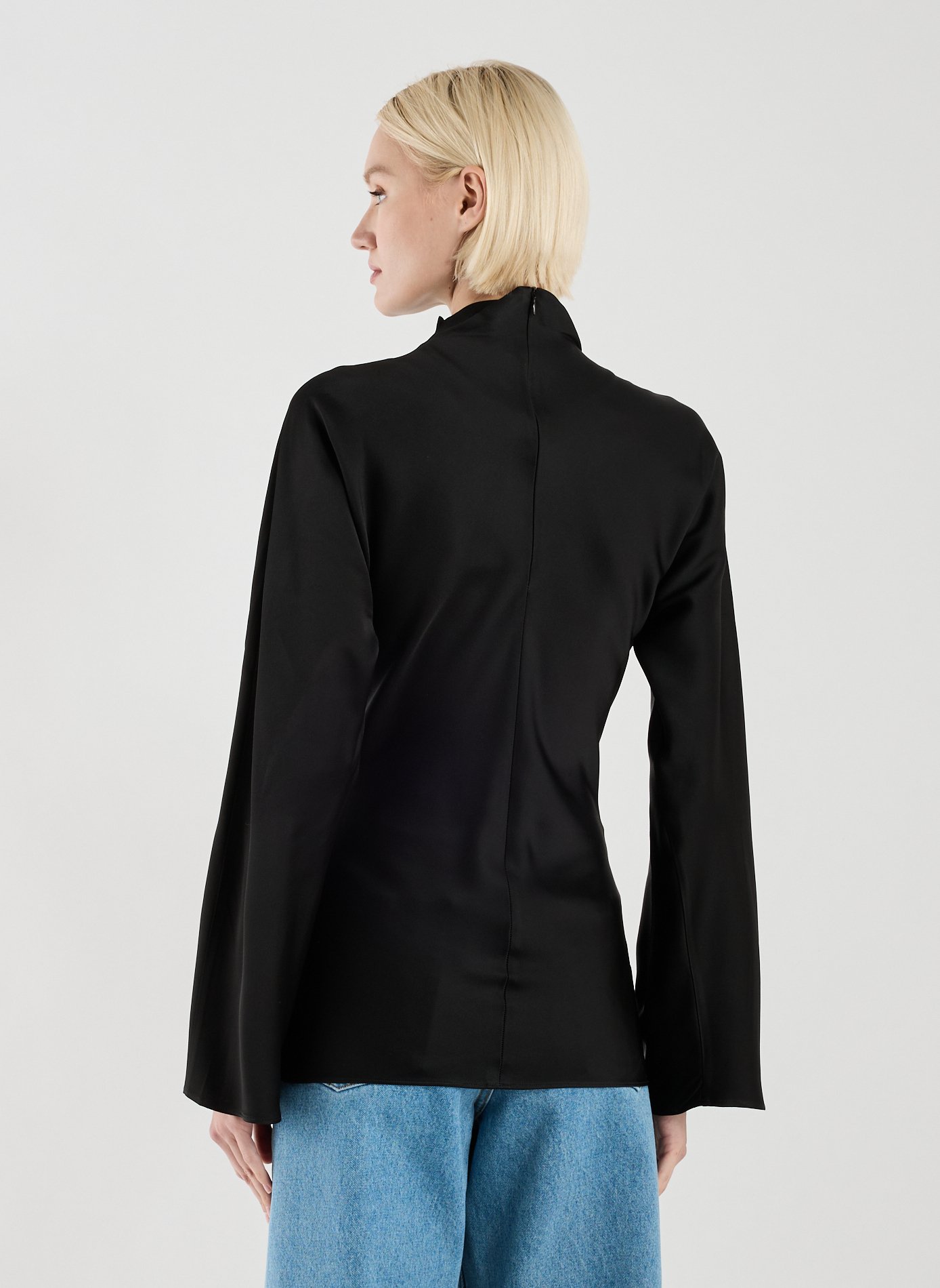 Satin shirt ROHE FRAMES Black