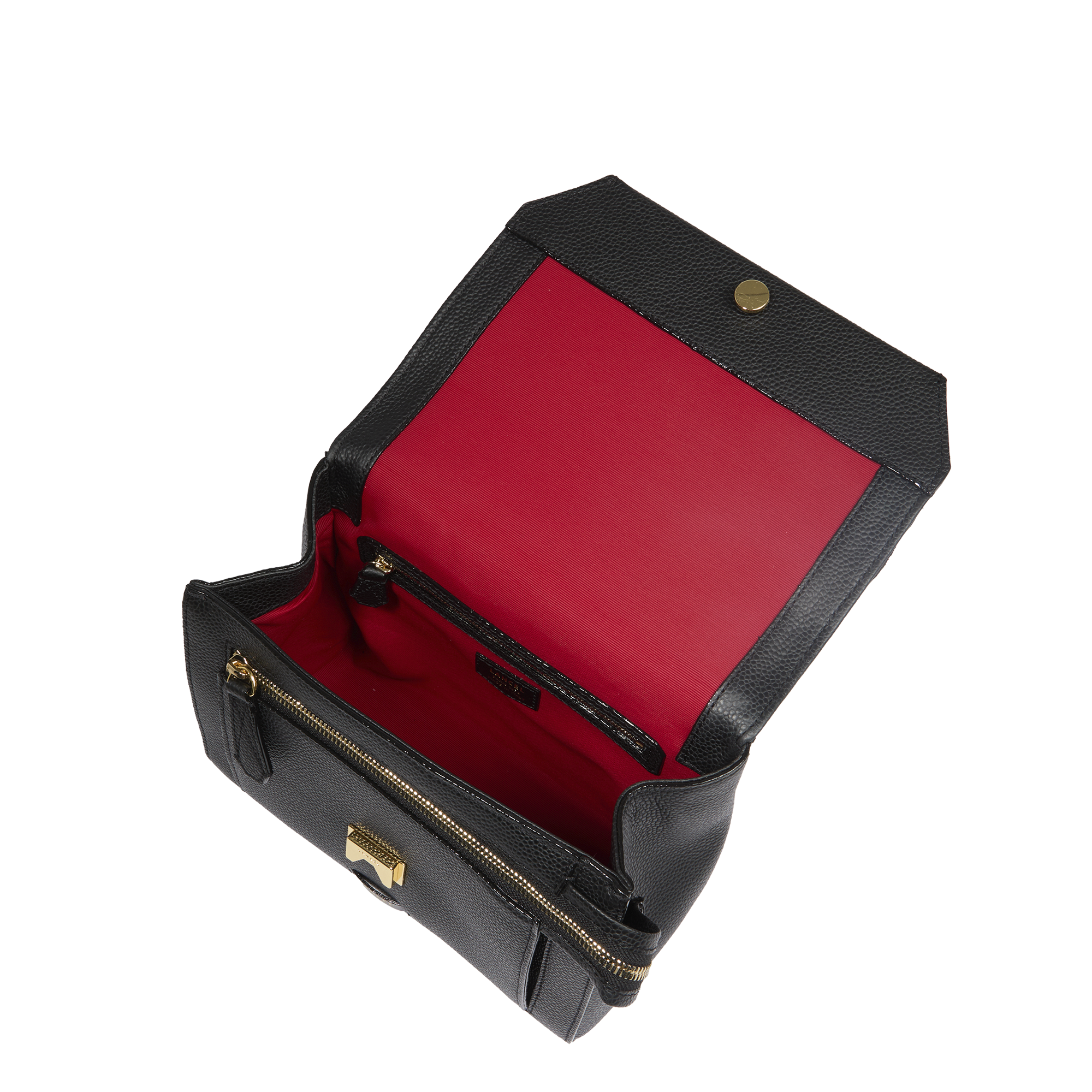 Sac rabat m ninon de lancel en cuir LANCEL Noir