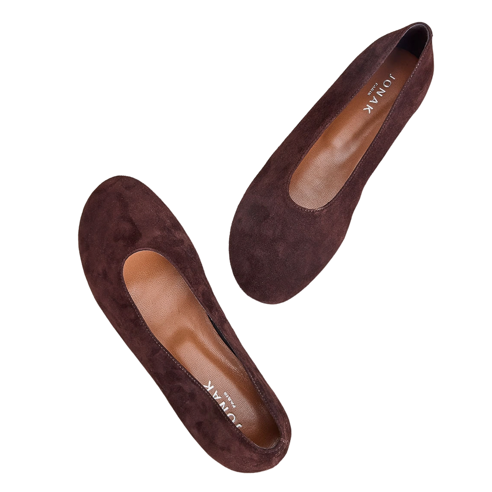 Ballerines en cuir derline JONAK Marron