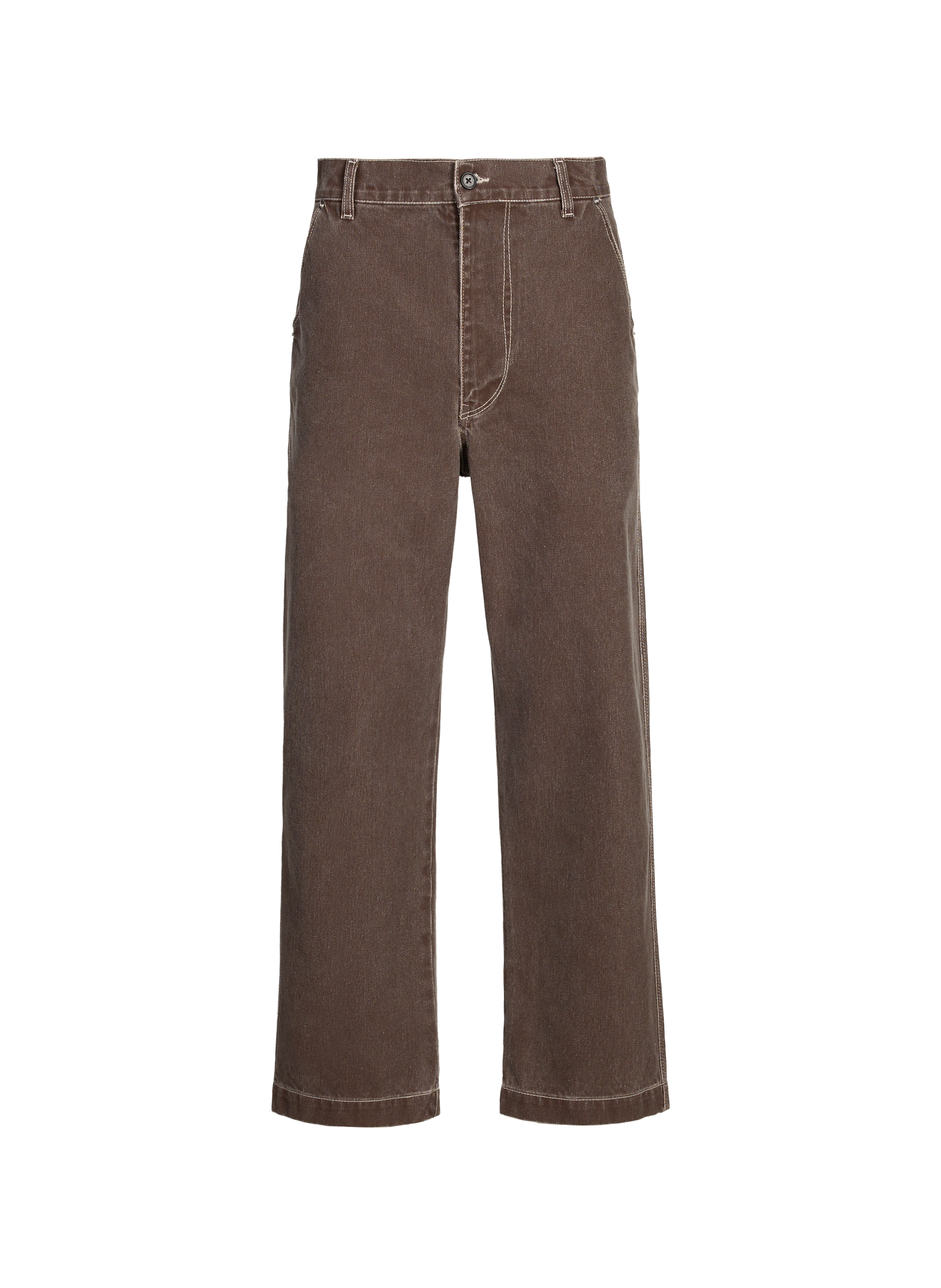 CAMIEL FORTGENS Loose cotton Jeans Brown