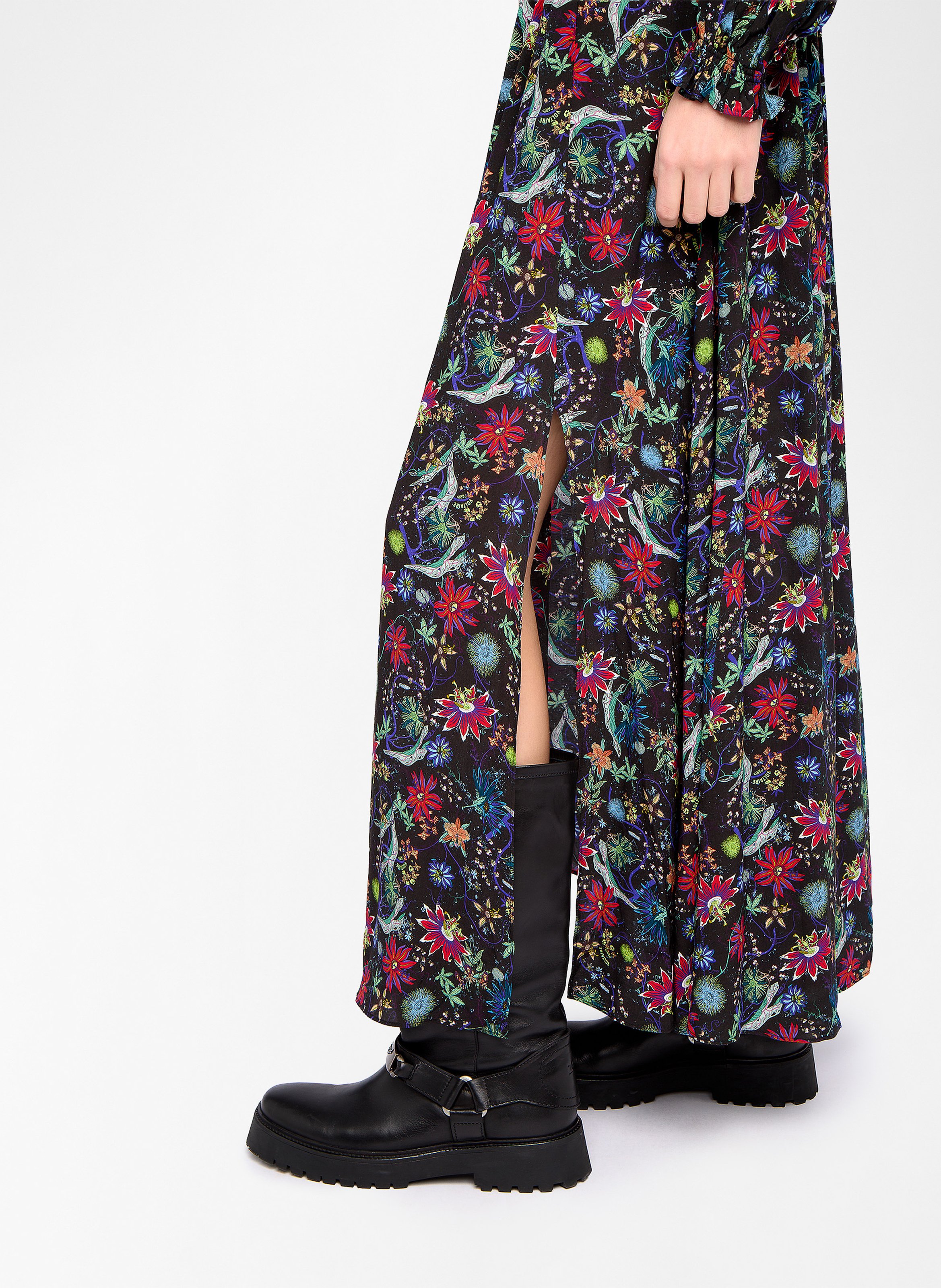 Robe longue ample fleurie rayado ZADIG&VOLTAIRE Bleu