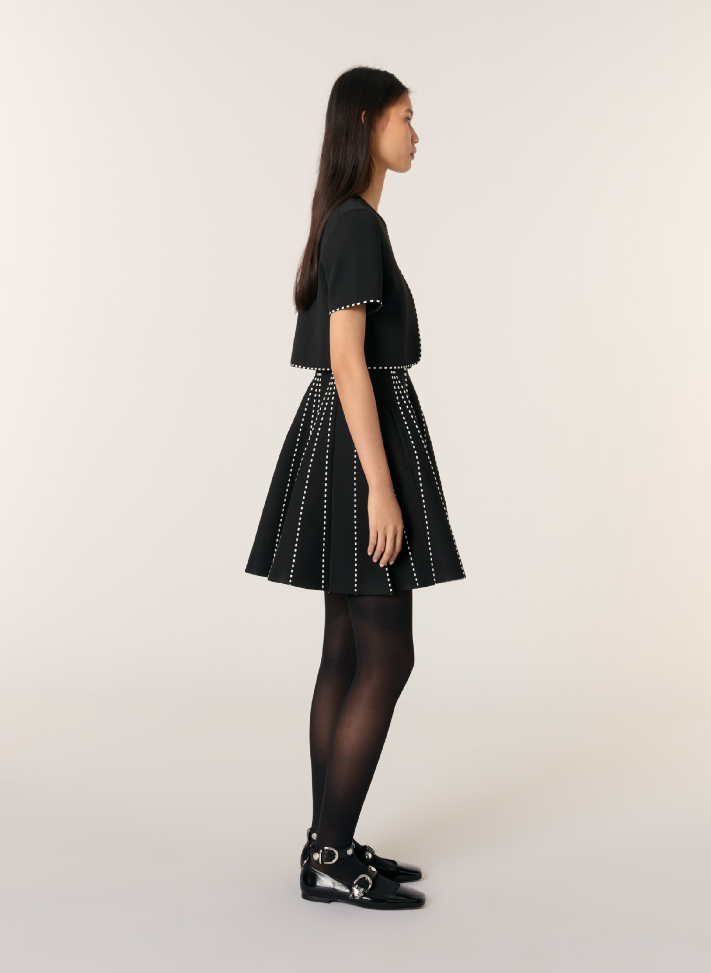 Cardigan col rond MAJE Noir