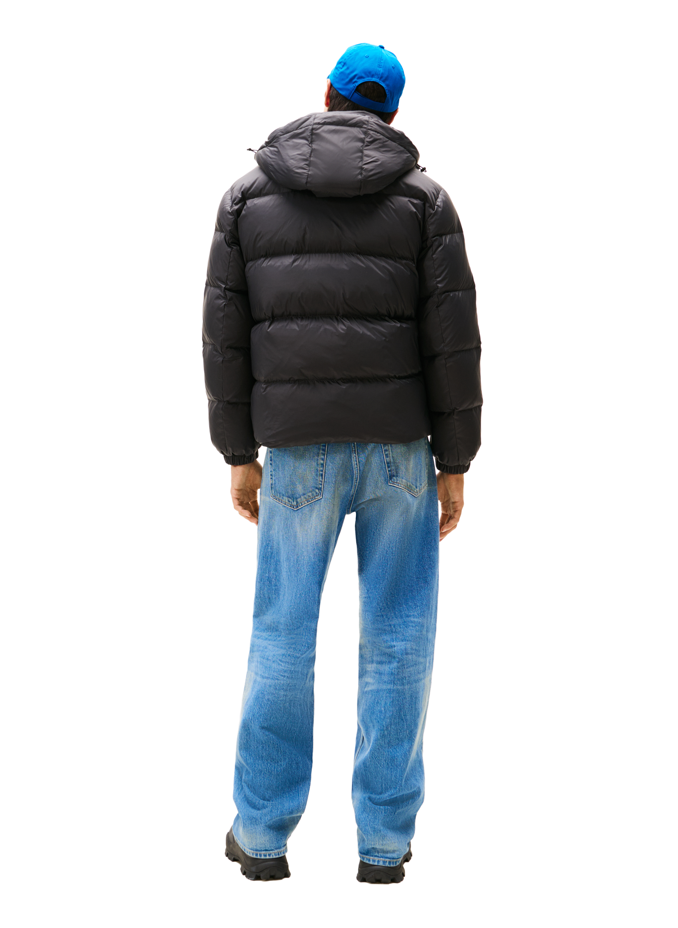 Hooded down jacket TOMMY HILFIGER Black