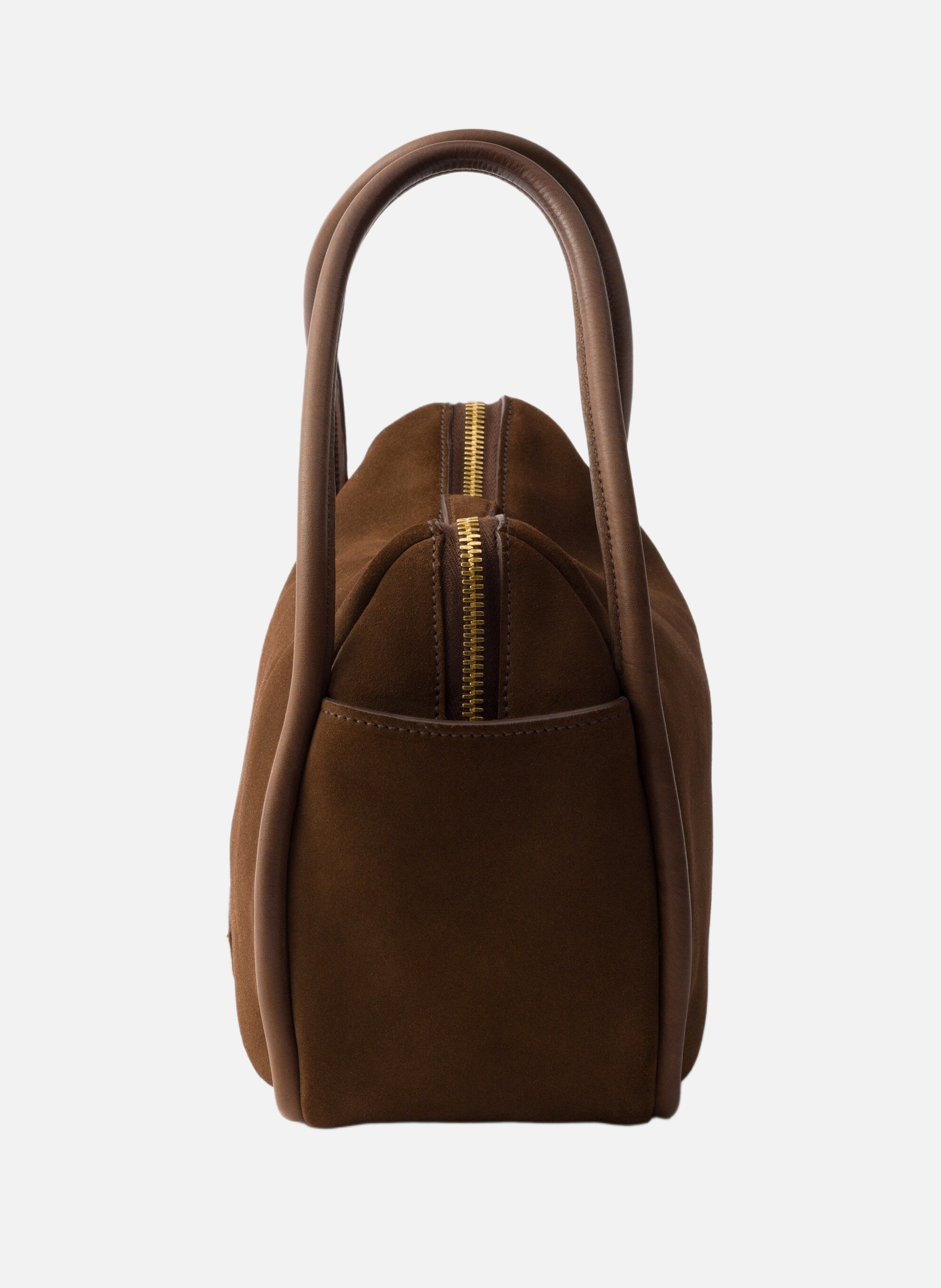 Sac prada darling en daim PRADA Marron