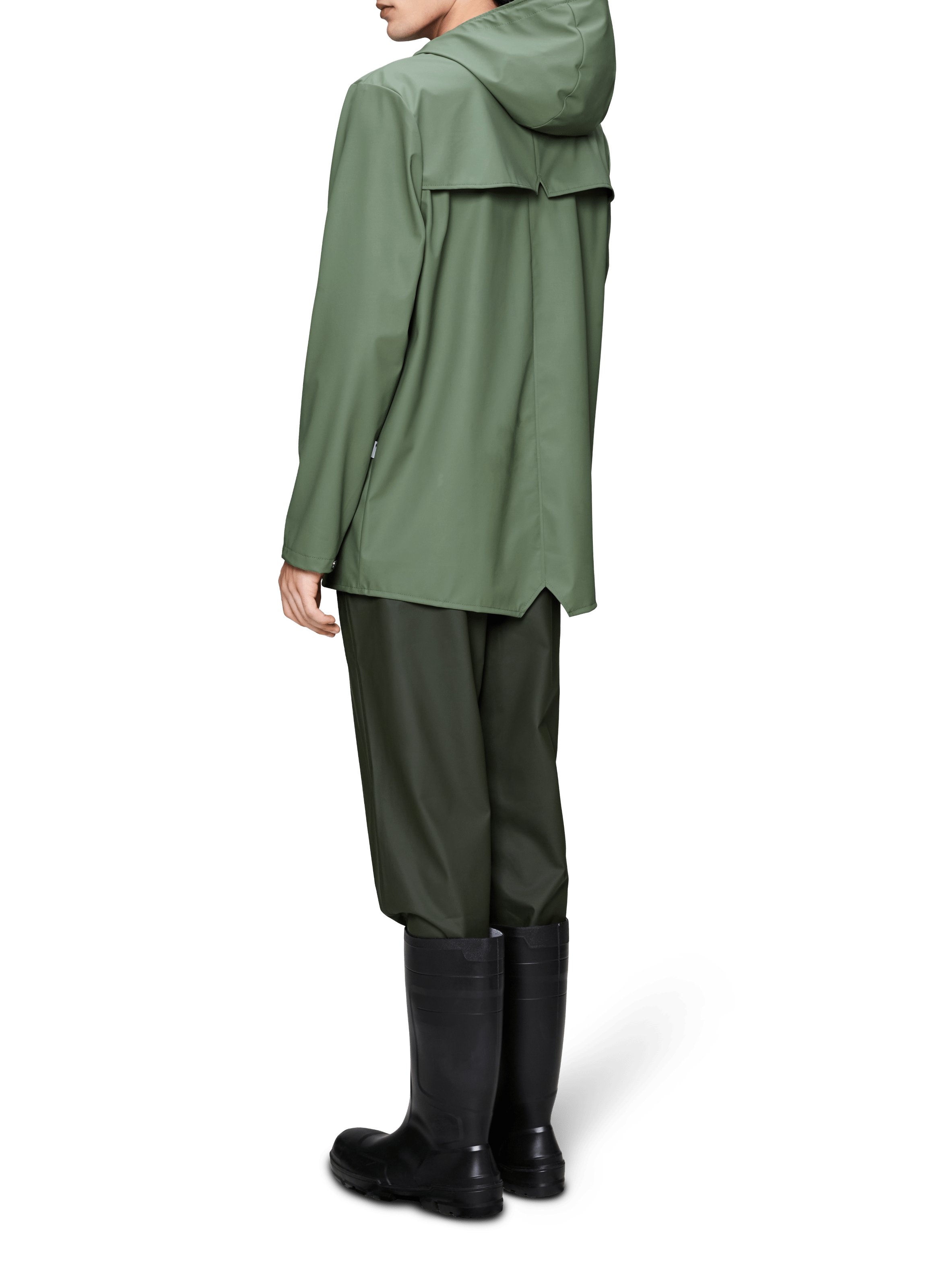 Imperméable à capuche RAINS Vert