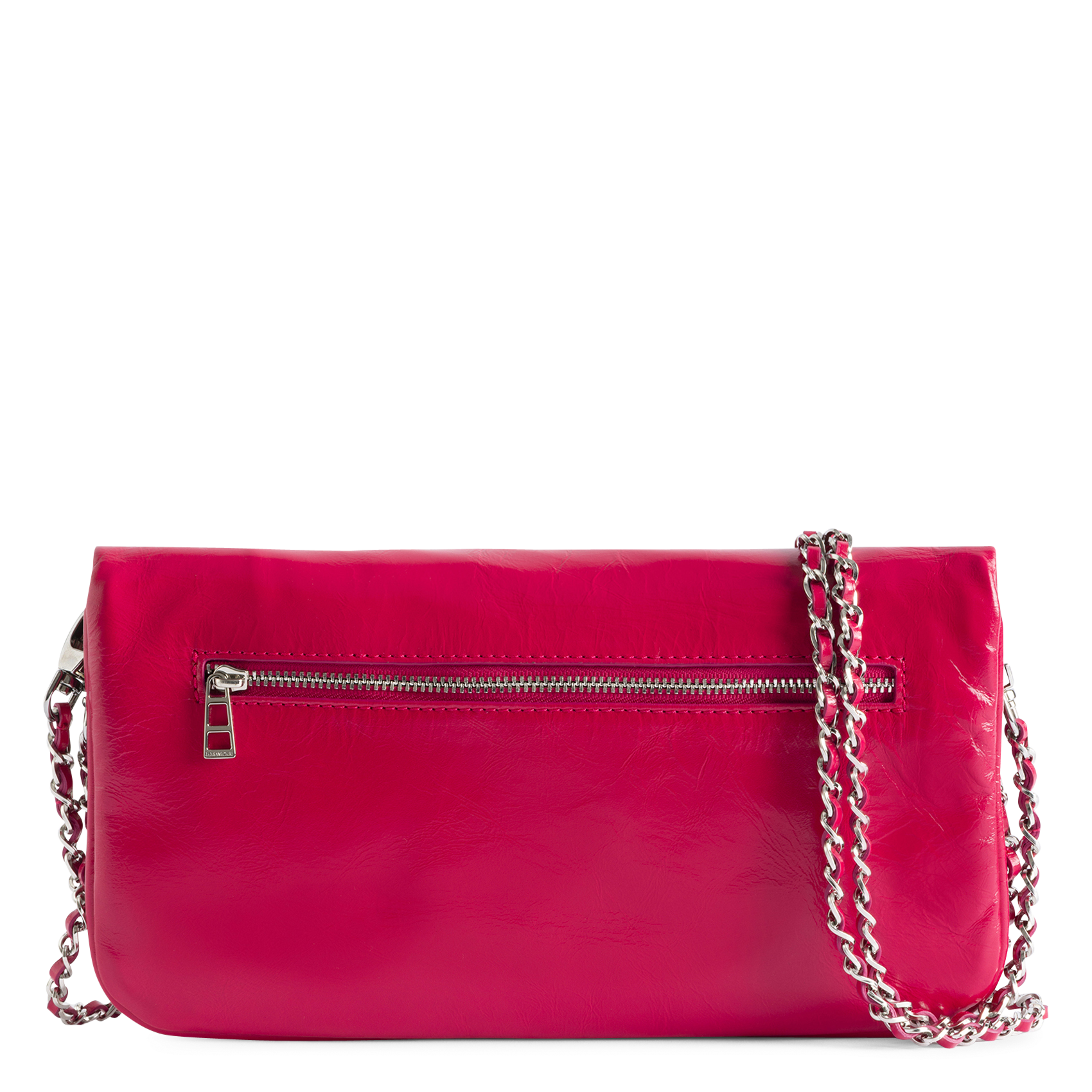 Pochette en cuir rock ZADIG&VOLTAIRE Rose