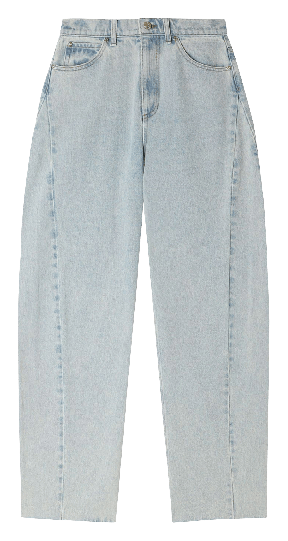 Jean barrel en coton SANDRO Bleu