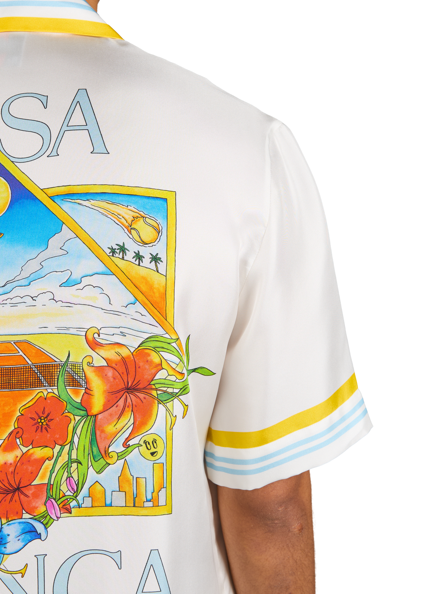 Chemise manches courtes à imprimé en soie CASABLANCA PARIS Multicolore