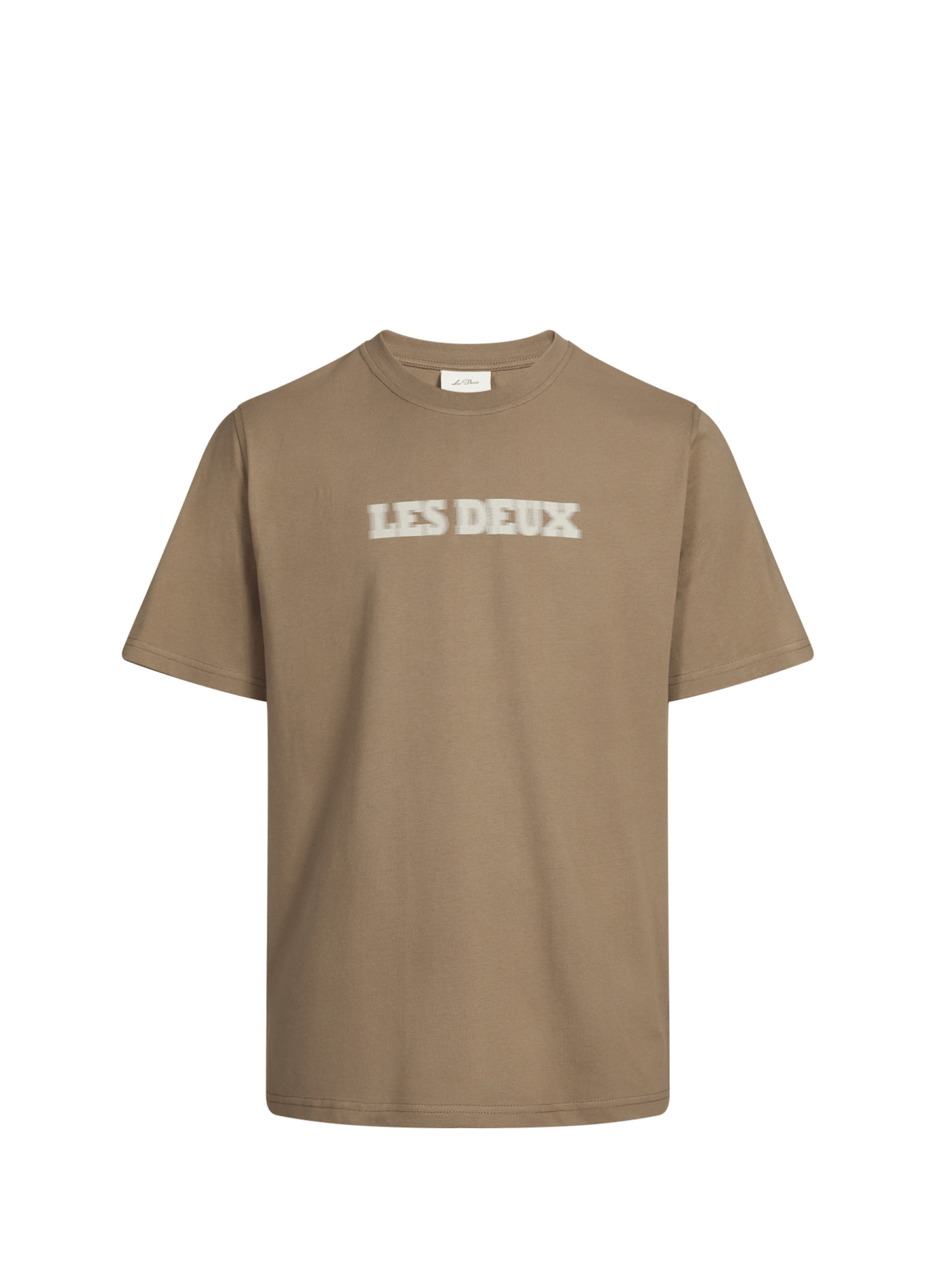 Short-sleeved Brady organic cotton T-shirt LES DEUX Brown