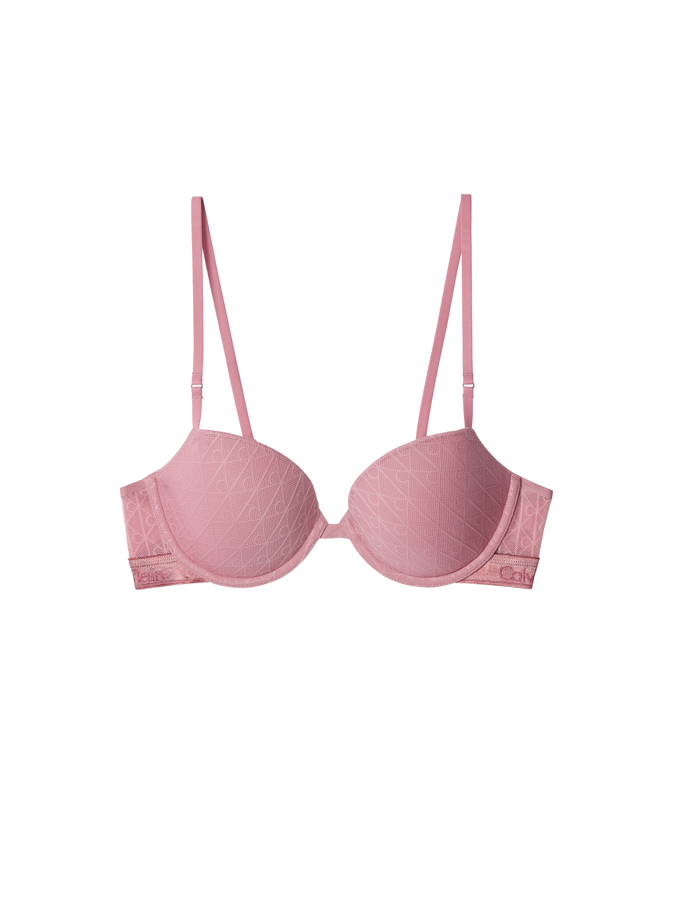 Soutien-gorge balconnet monogramme CALVIN KLEIN Rose