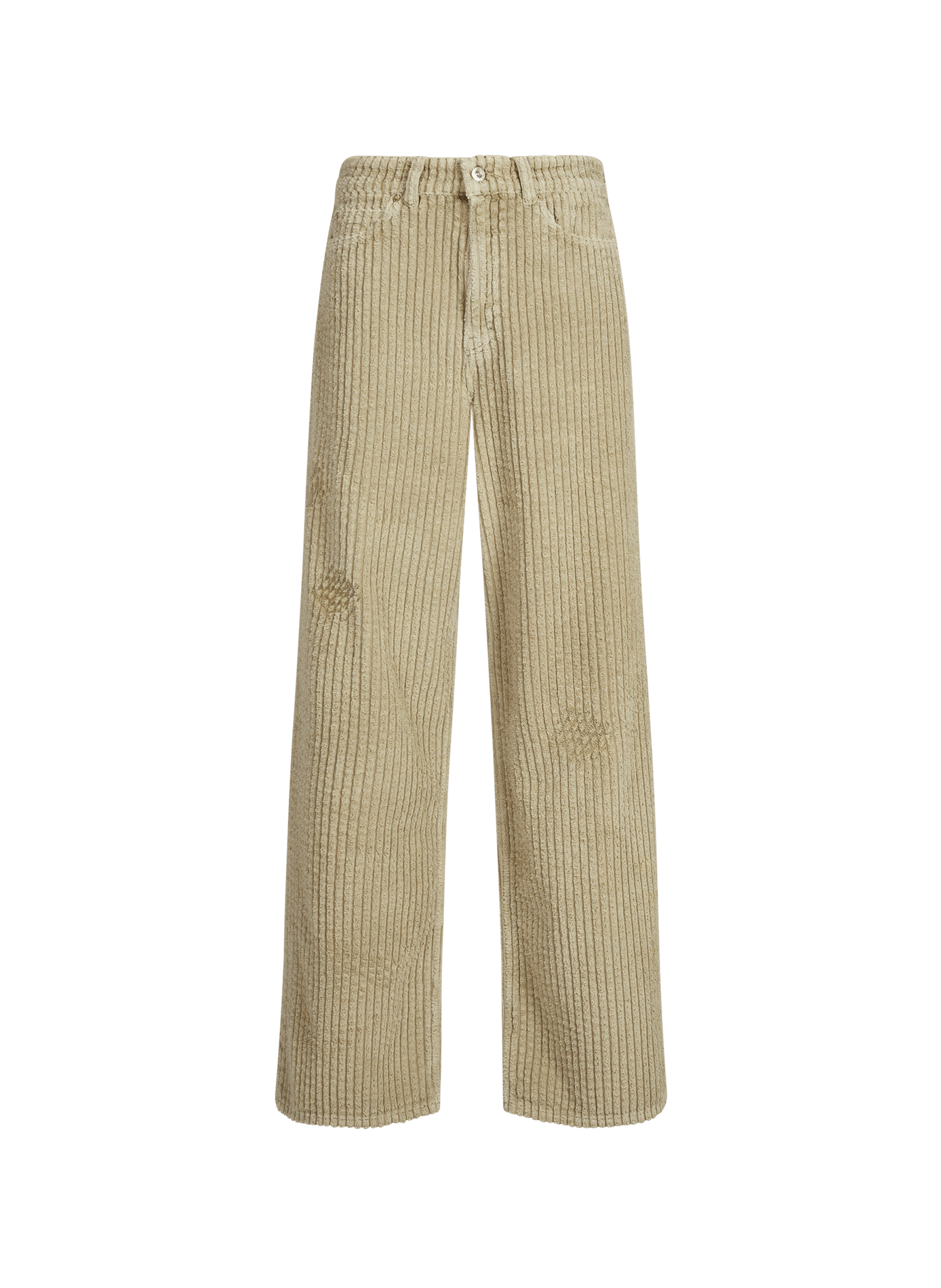 Pantalon à rayures en coton texturé OUR LEGACY Marron