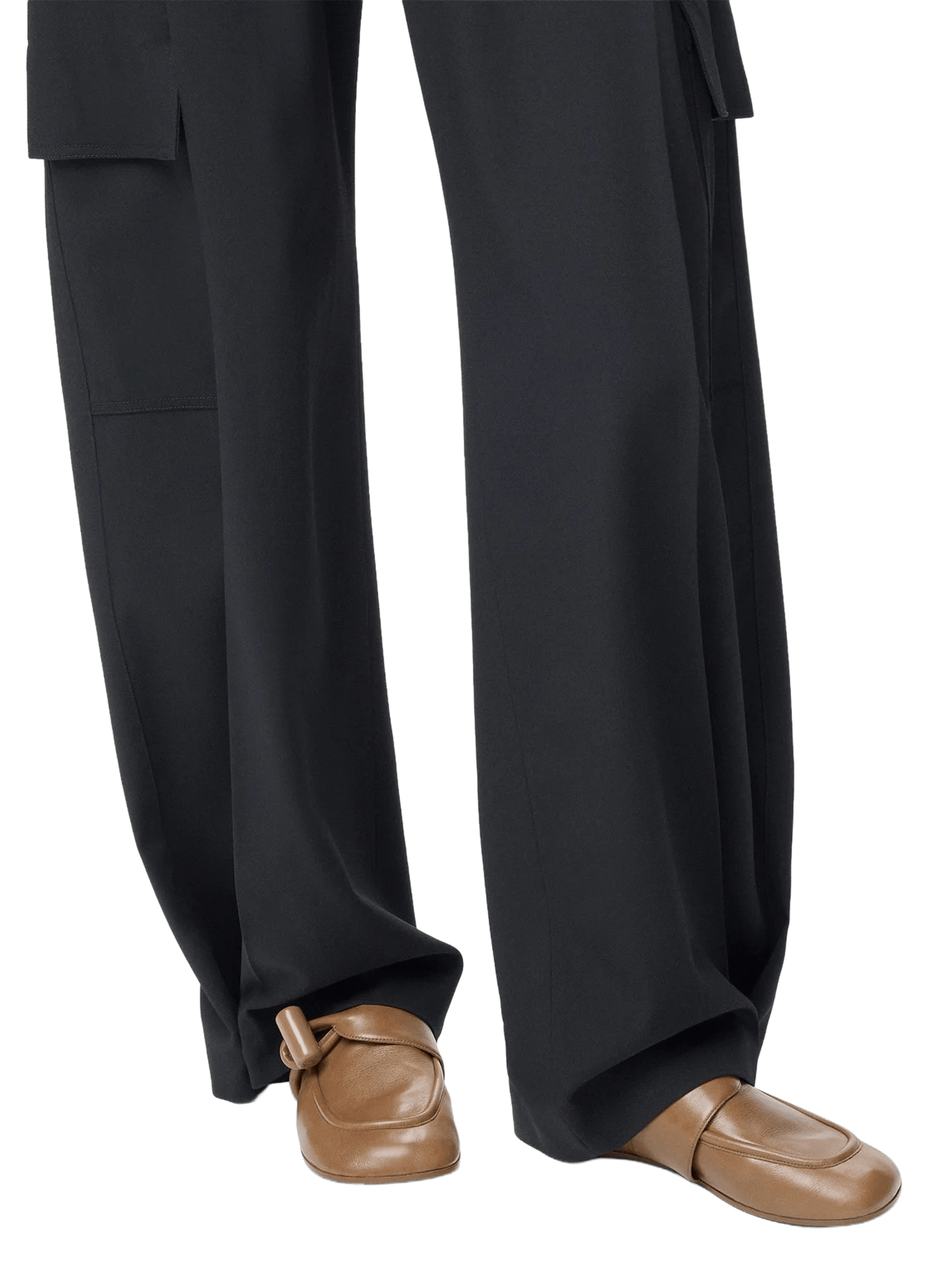 Mocassins Toggle en cuir de veau lisse brillant LOEWE Beige