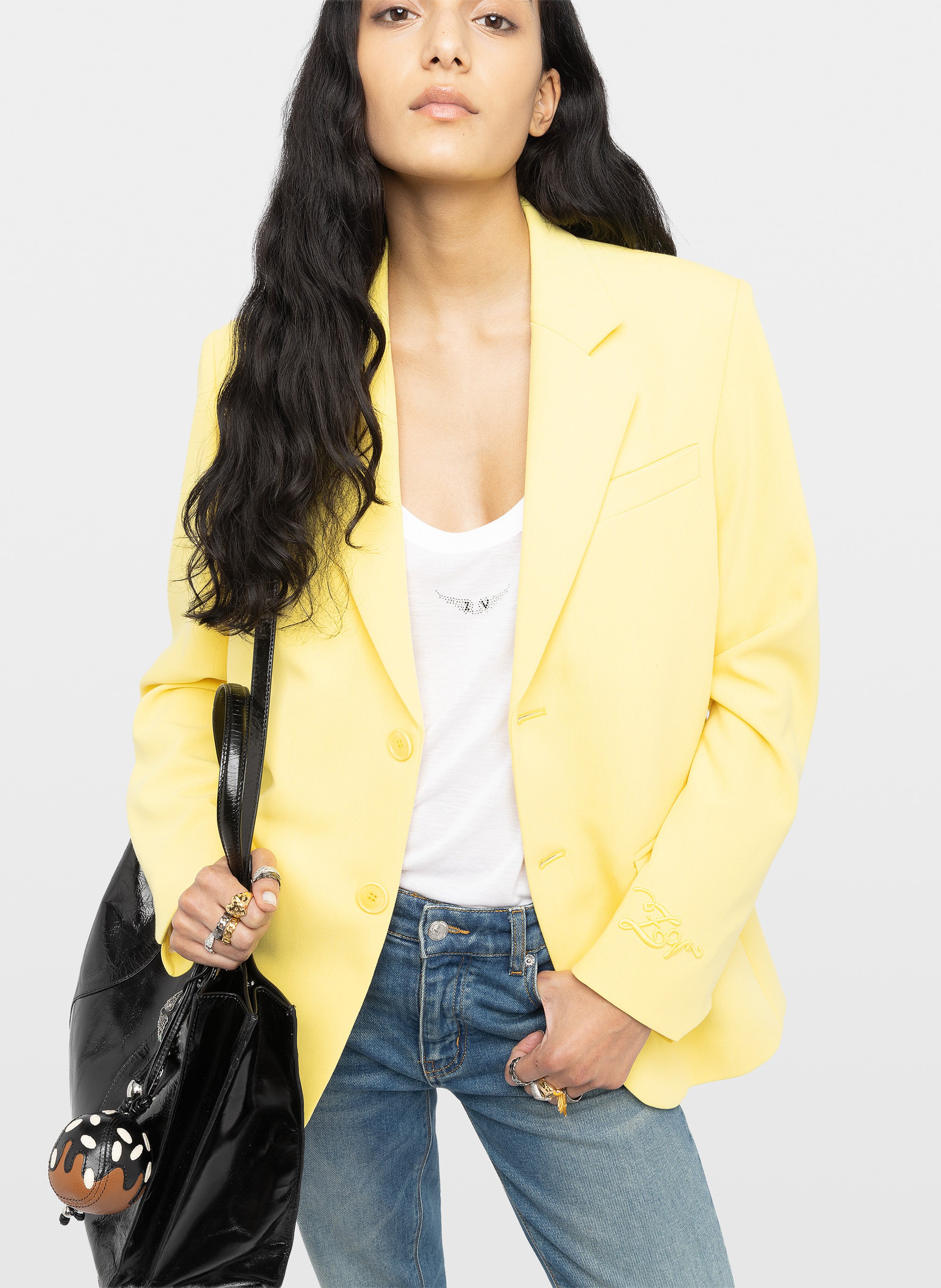 Veste blazer ajustée vanille ZADIG&VOLTAIRE Jaune
