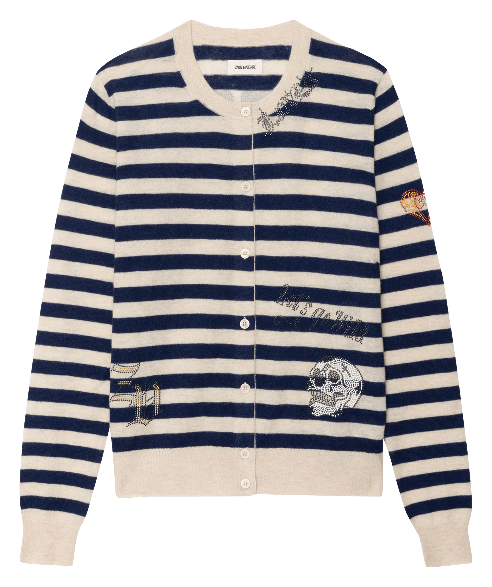 Cardigan droit en cachemire missya ZADIG&VOLTAIRE Bleu