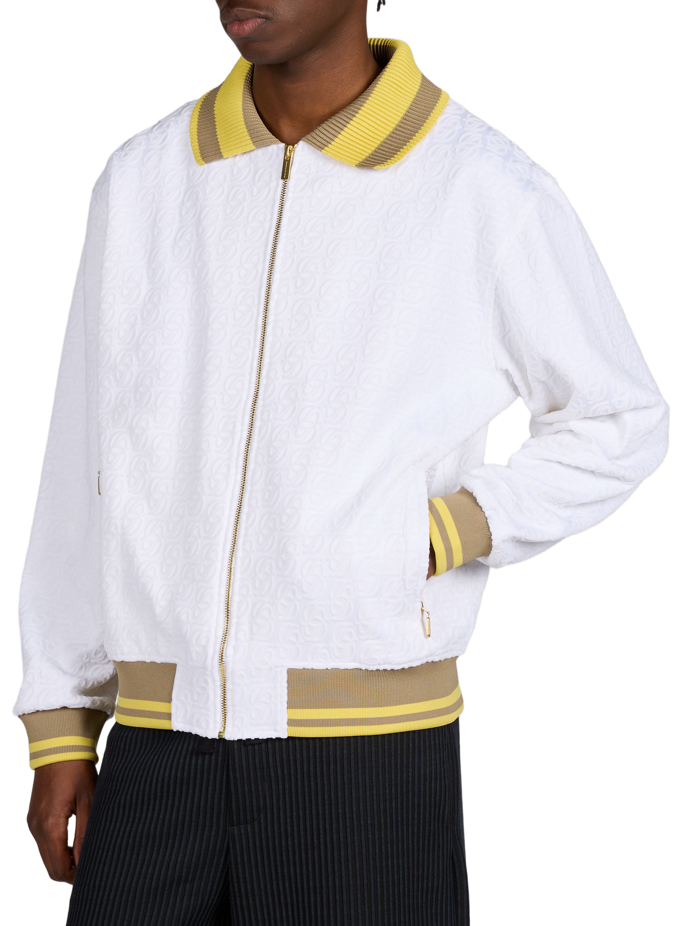Veste de survêtement monogrammée DROLE DE MONSIEUR Blanc