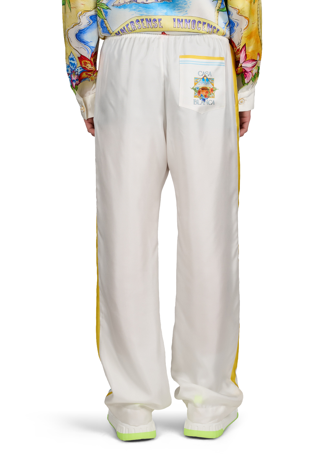 Pantalon fluide en soie CASABLANCA PARIS Multicolore