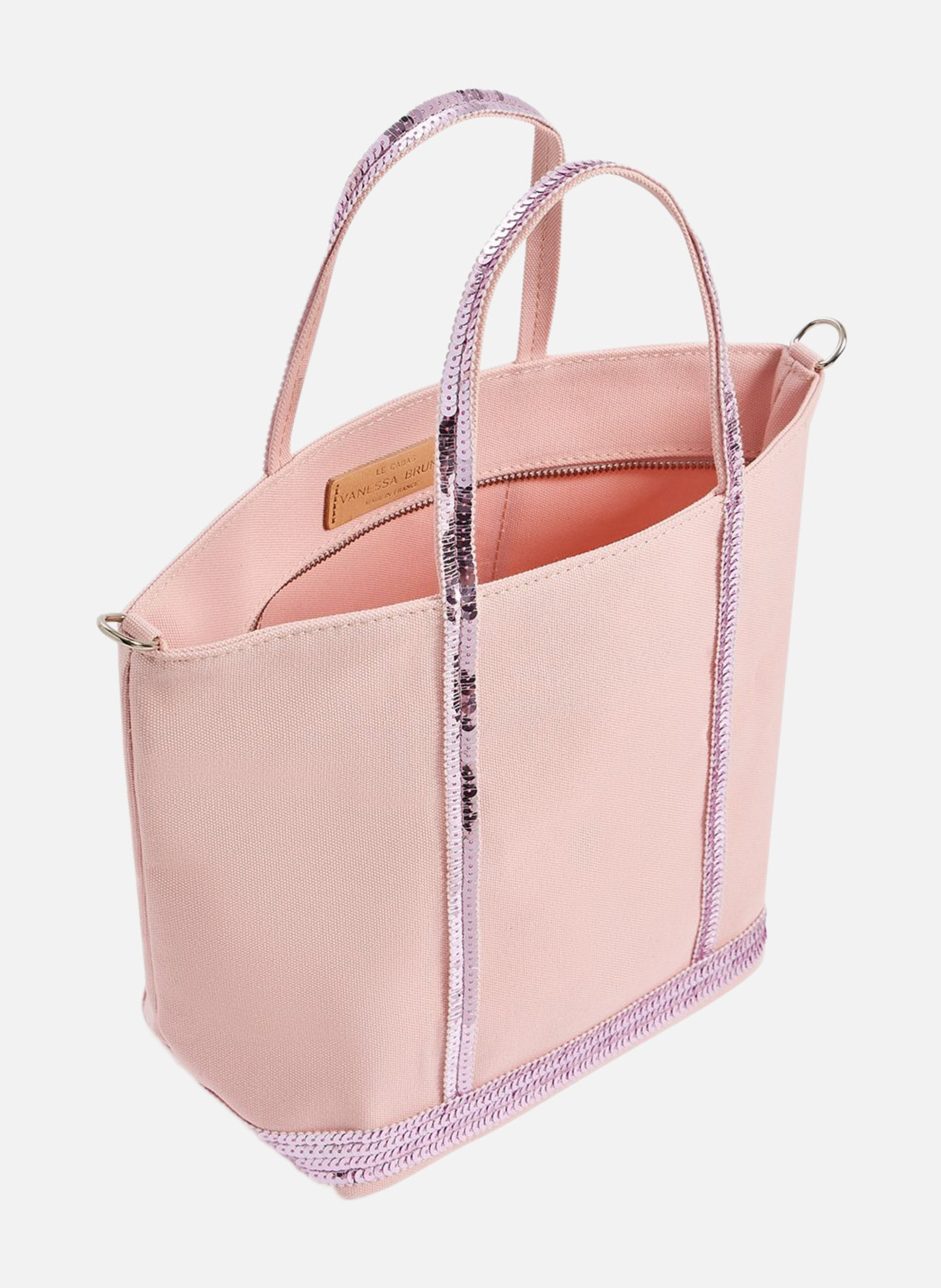 Cabas s zippé en toile VANESSA BRUNO Violet