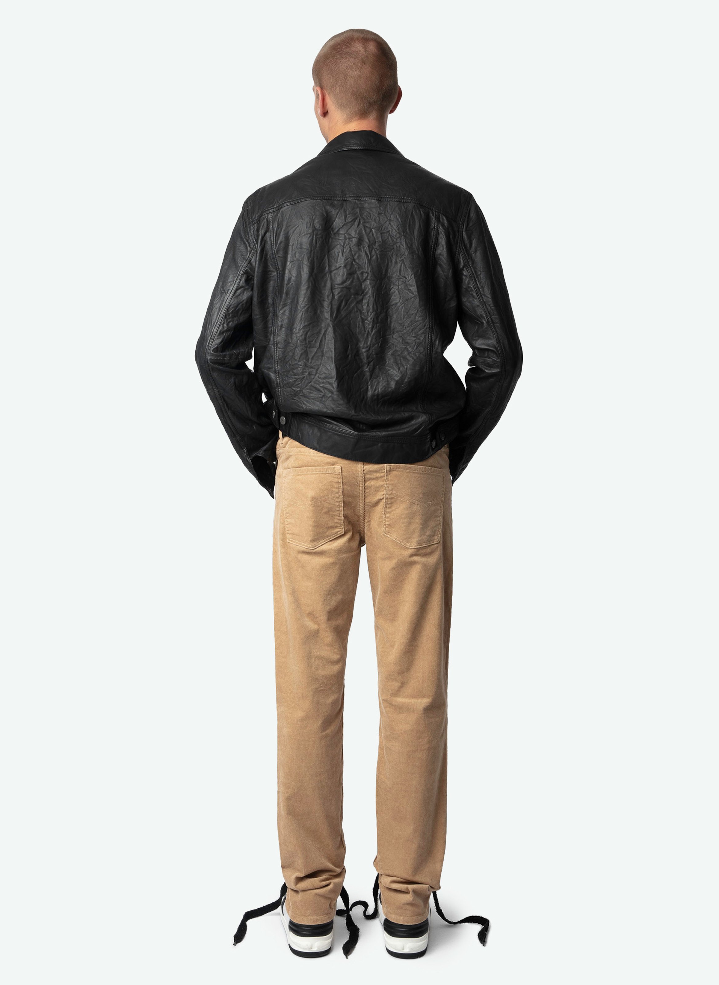 Pantalon ajustée en coton mélangé steeve ZADIG&VOLTAIRE Beige