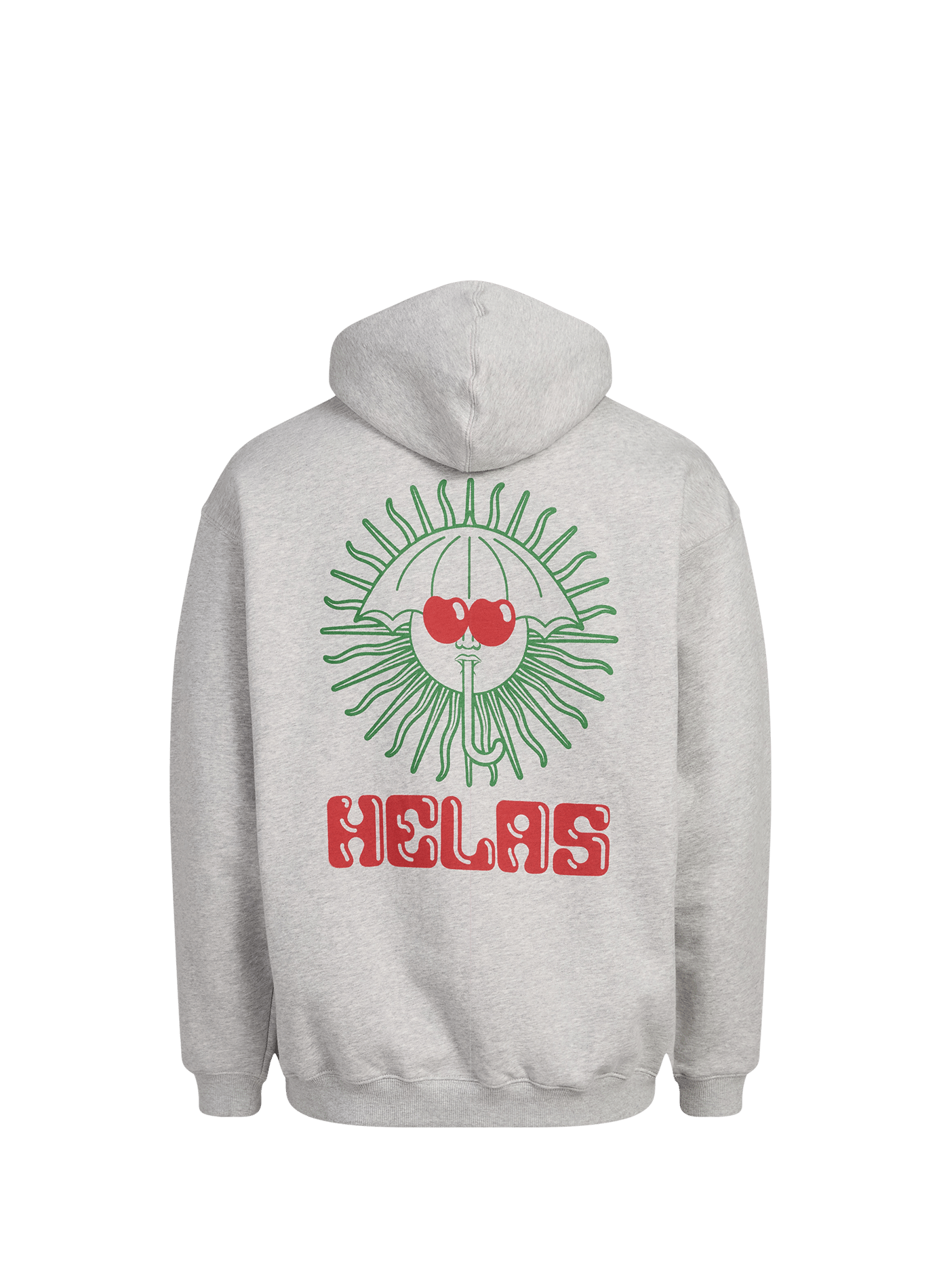 Printed cotton-blend T-shirt HELAS CAPS Grey