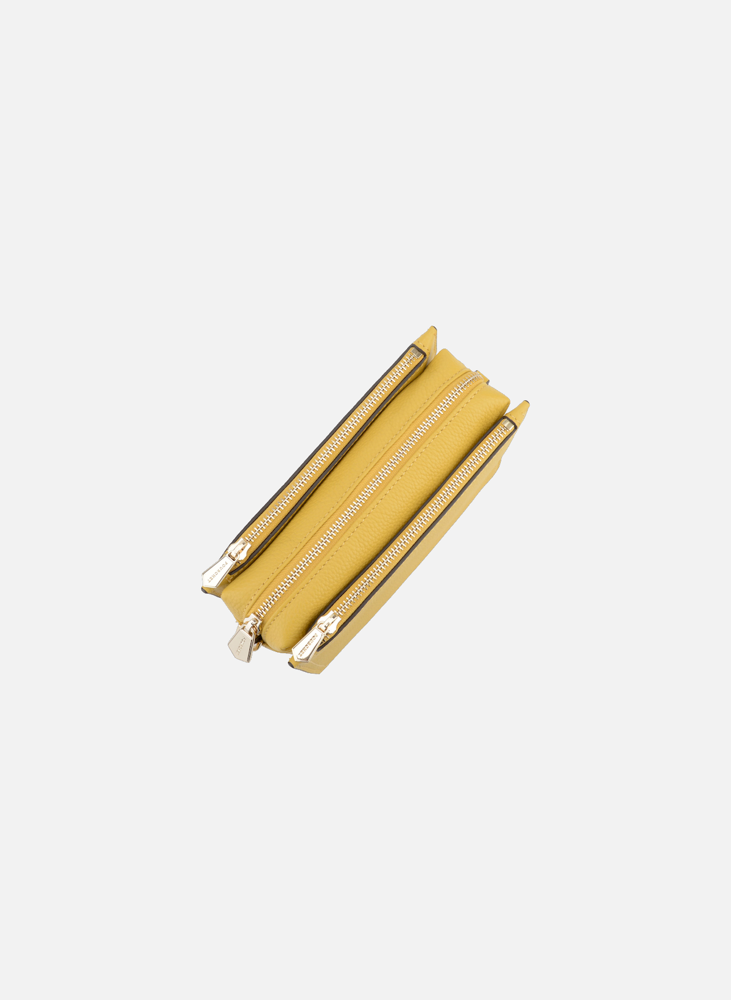 Alesia | sac trotteur gm en cuir de vachette POURCHET Jaune